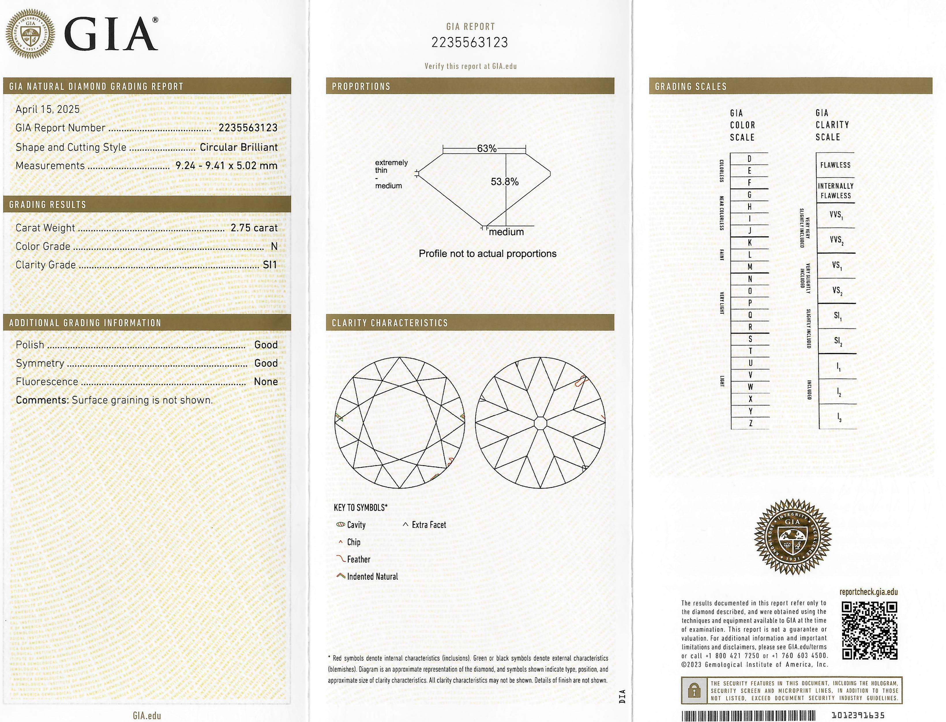 Art Deco 2.95 CTW European Diamond Platinum Vintage Buckle Engagement Ring GIA