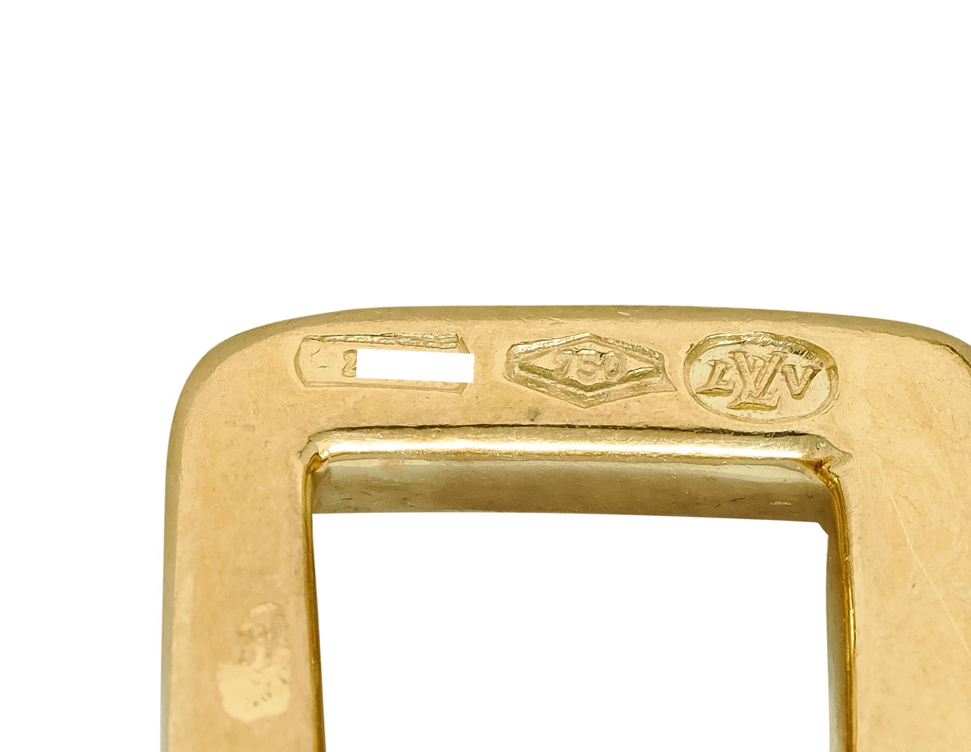 Louis Vuitton Paris Contemporary 18 Karat Yellow Gold Lock & Key Link Bracelet