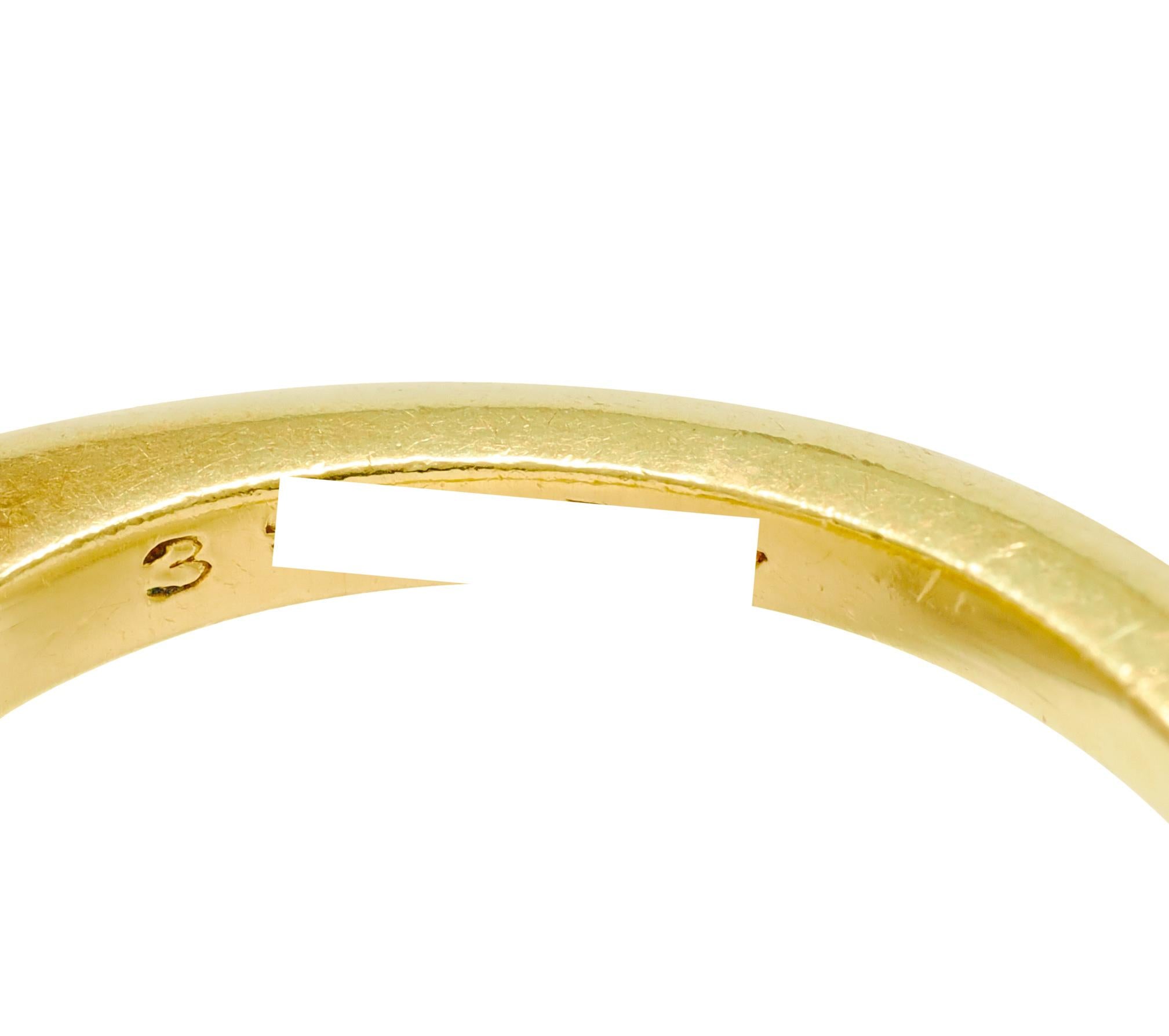 Cartier 1970's 18 Karat Yellow Gold Vintage Virgo Zodiac Ring