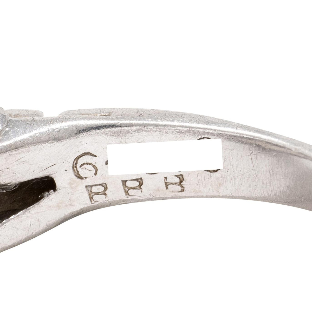 Bailey Banks & Biddle Art Deco 0.50 CTW Diamond Platinum Vintage Engagement Ring
