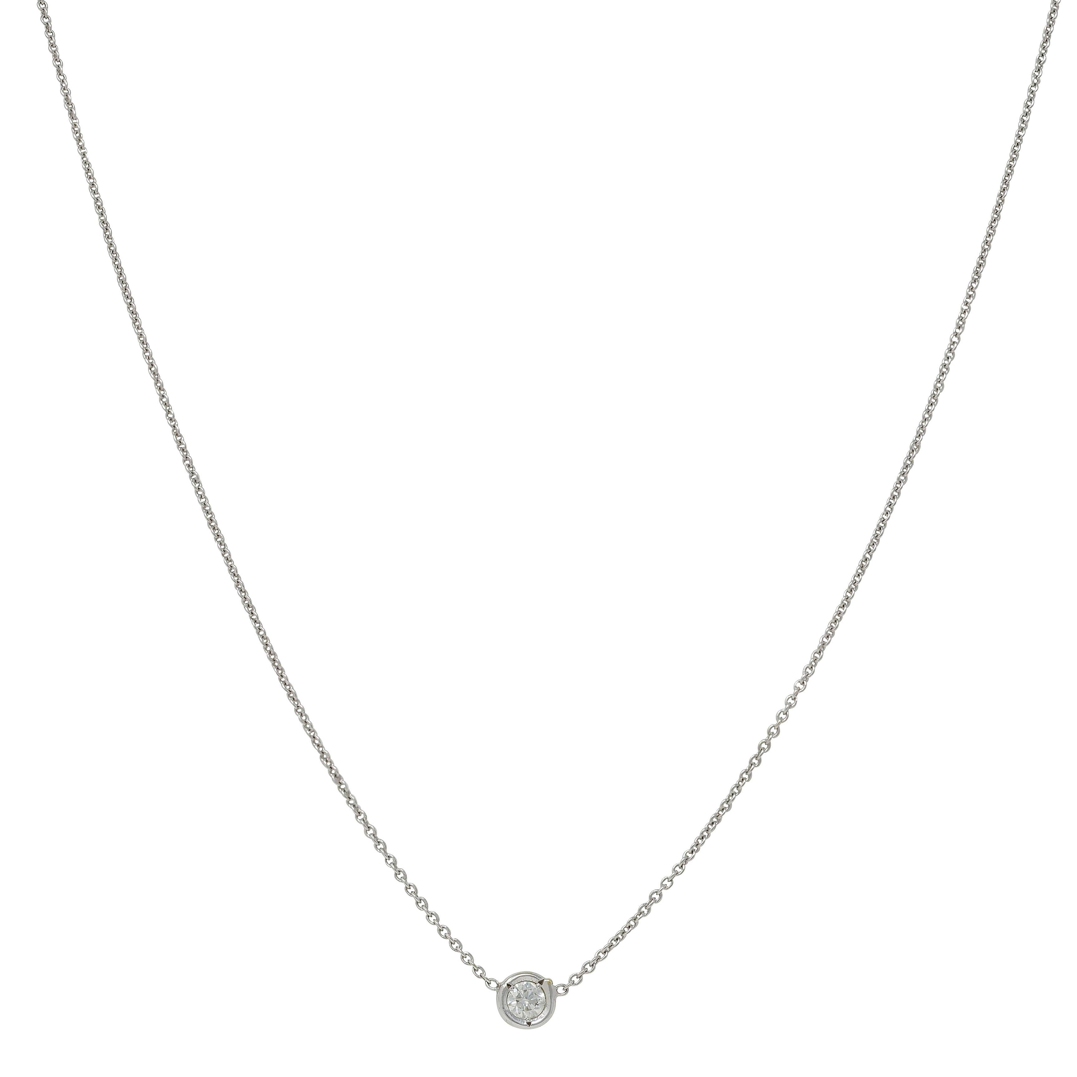 Roberto Coin 2000's Diamond Ruby 18K White Gold Diamonds By The Inch Necklace