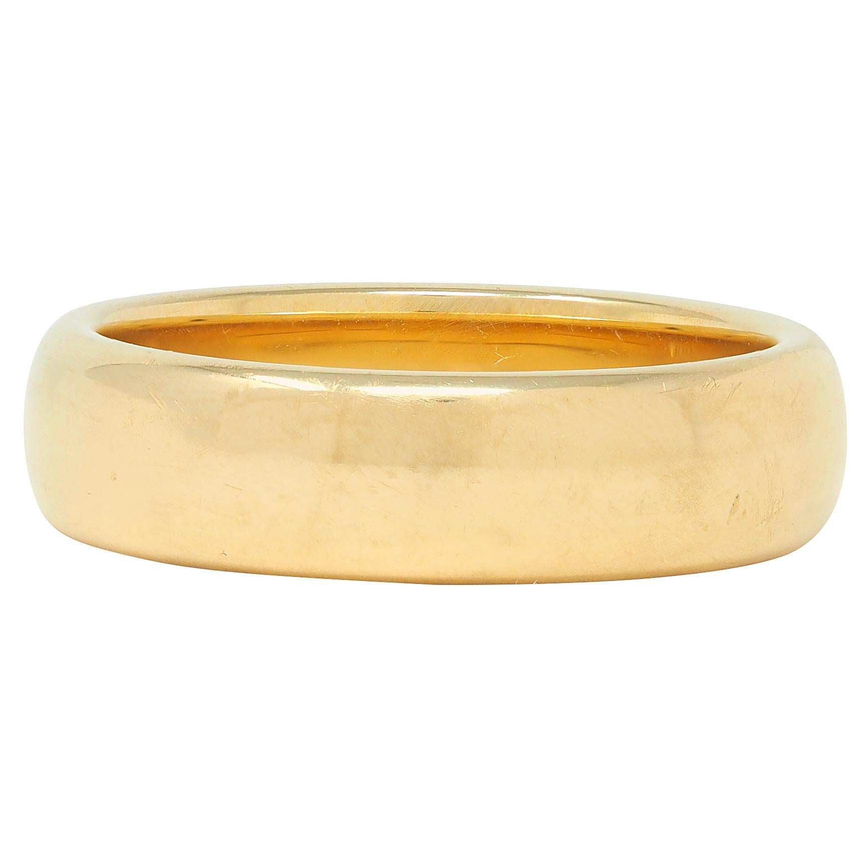 Tiffany & Co. 1999 18 Karat Yellow Gold Vintage Forever Men's Wedding Band Ring