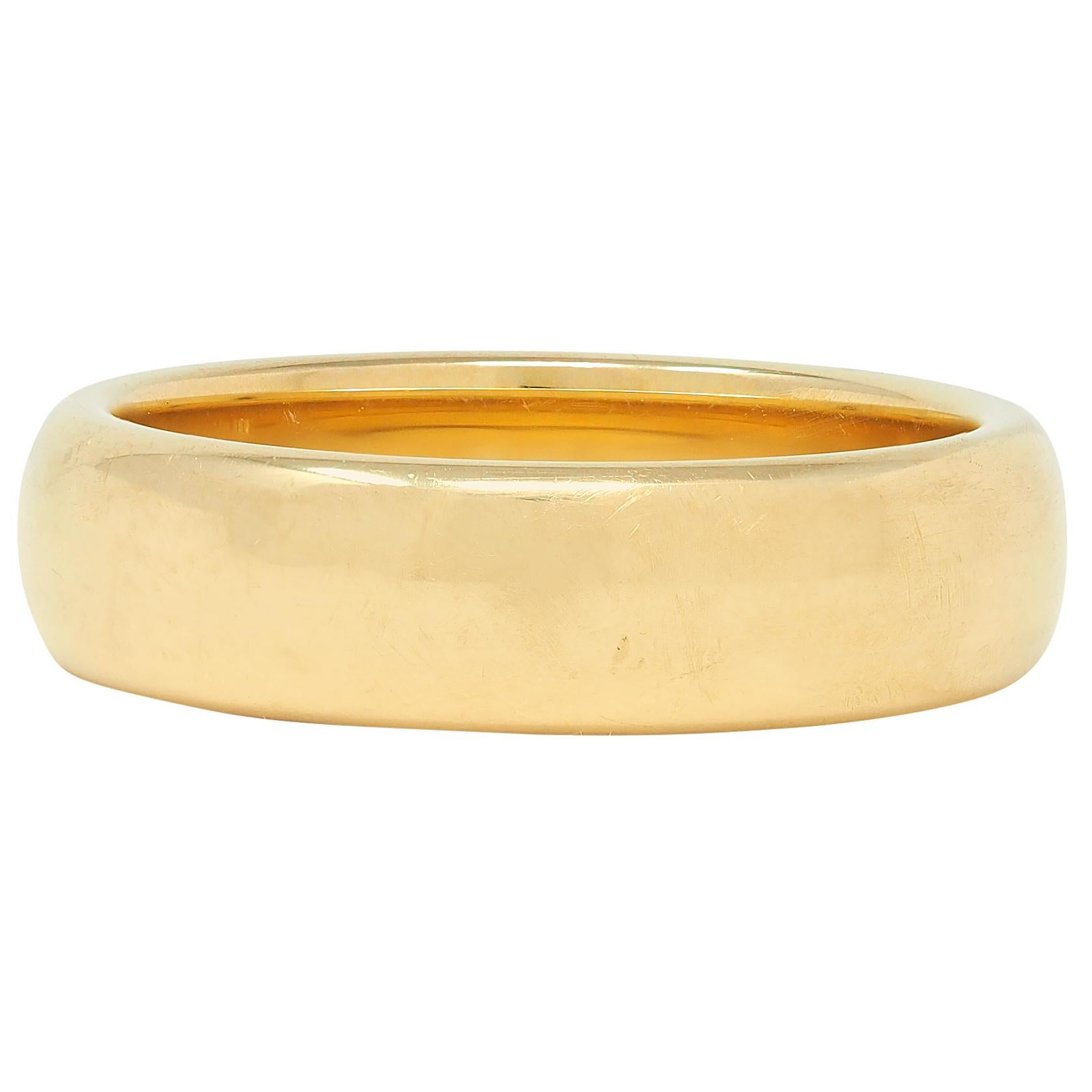 Tiffany & Co. 1999 18 Karat Yellow Gold Vintage Forever Men's Wedding Band Ring