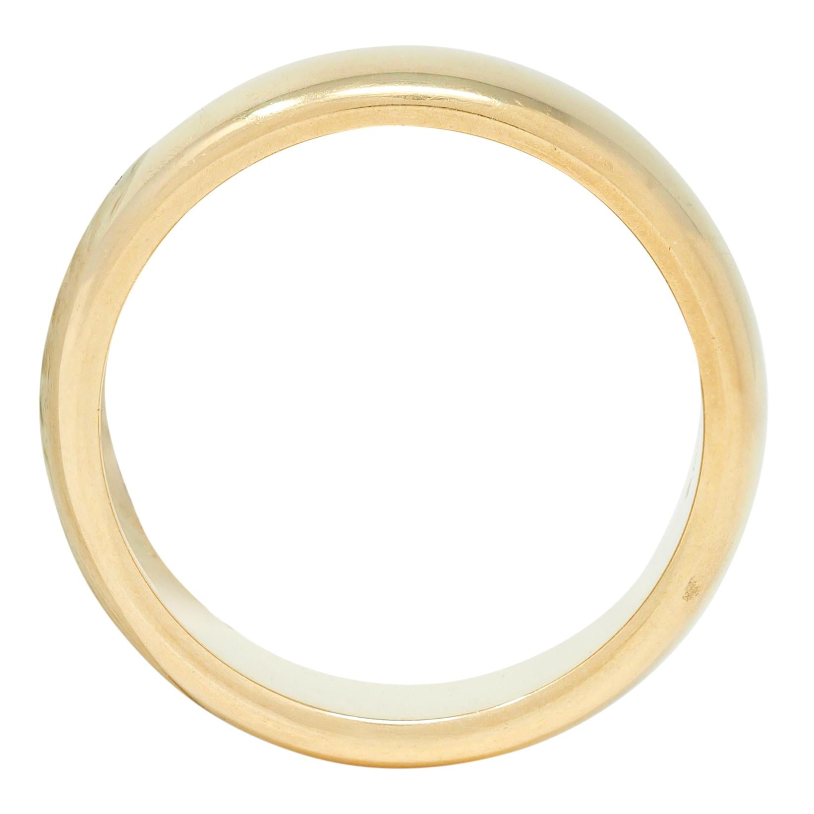 Tiffany & Co. 1999 18 Karat Yellow Gold Vintage Forever Men's Wedding Band Ring