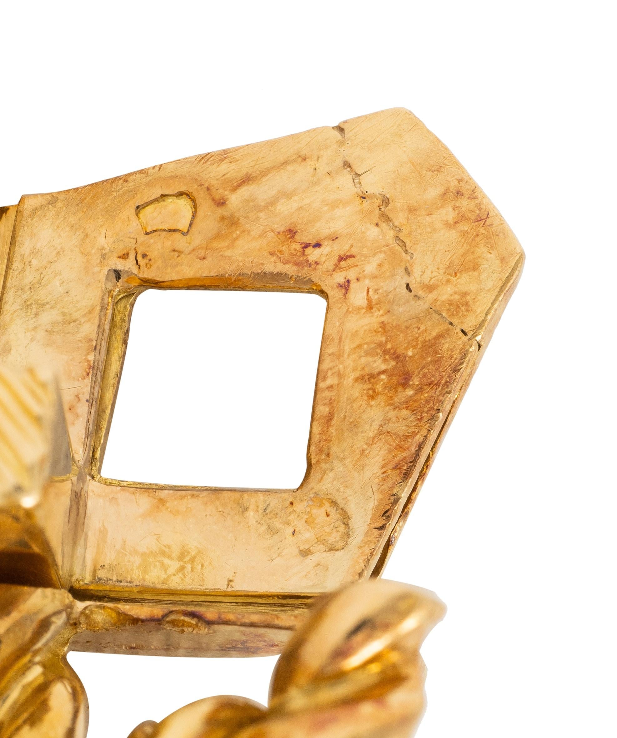 Jean Schlumberger Tiffany & Co. French 1960's Diamond 18K Gold Vintage Bracelet