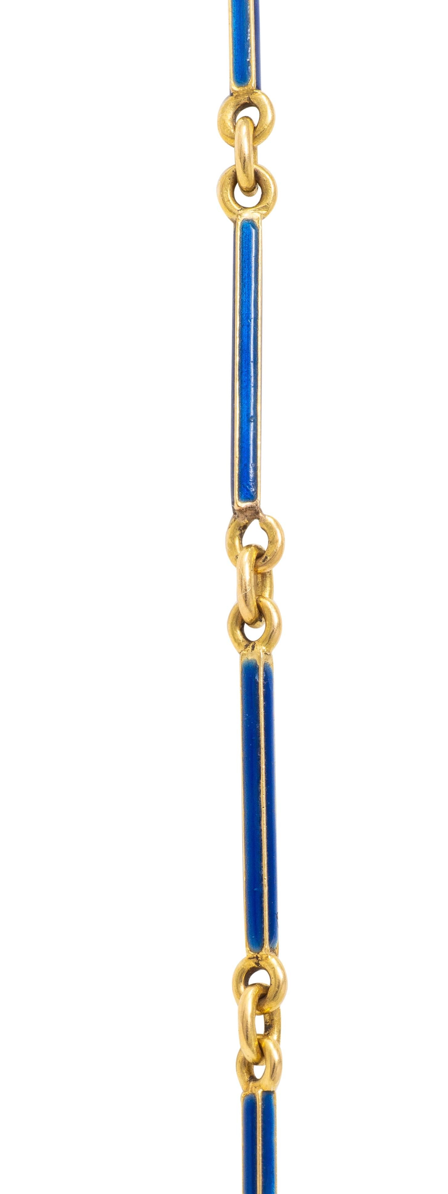 Rene Lalique 1903 Aquamarine Enamel 18K Gold Antique Four Dragonflies Necklace