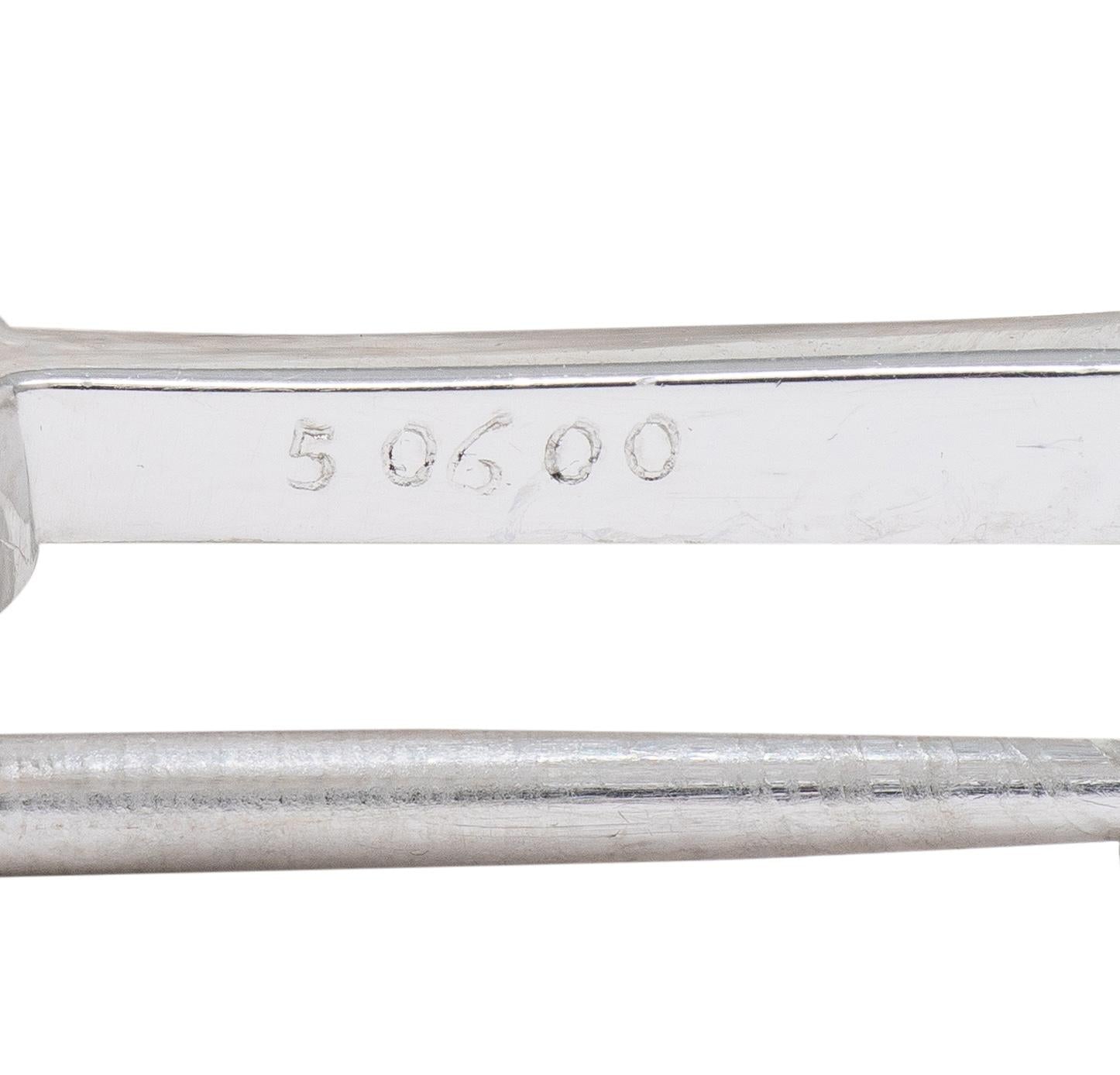 Art Deco Ruby Diamond Platinum Vintage Tutti Frutti Streamlined Brooch Clips