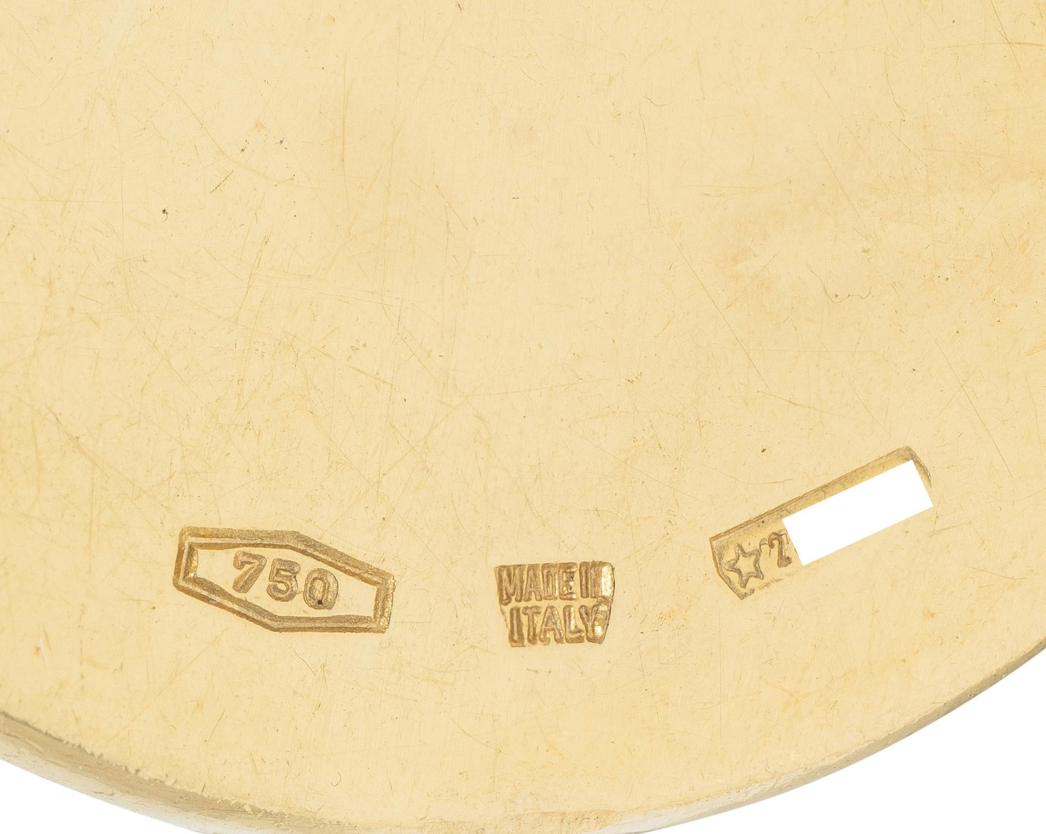 Bulgari 1990's 18 Karat Two-Tone Gold Vintage Sagittarius Zodiac Pendant