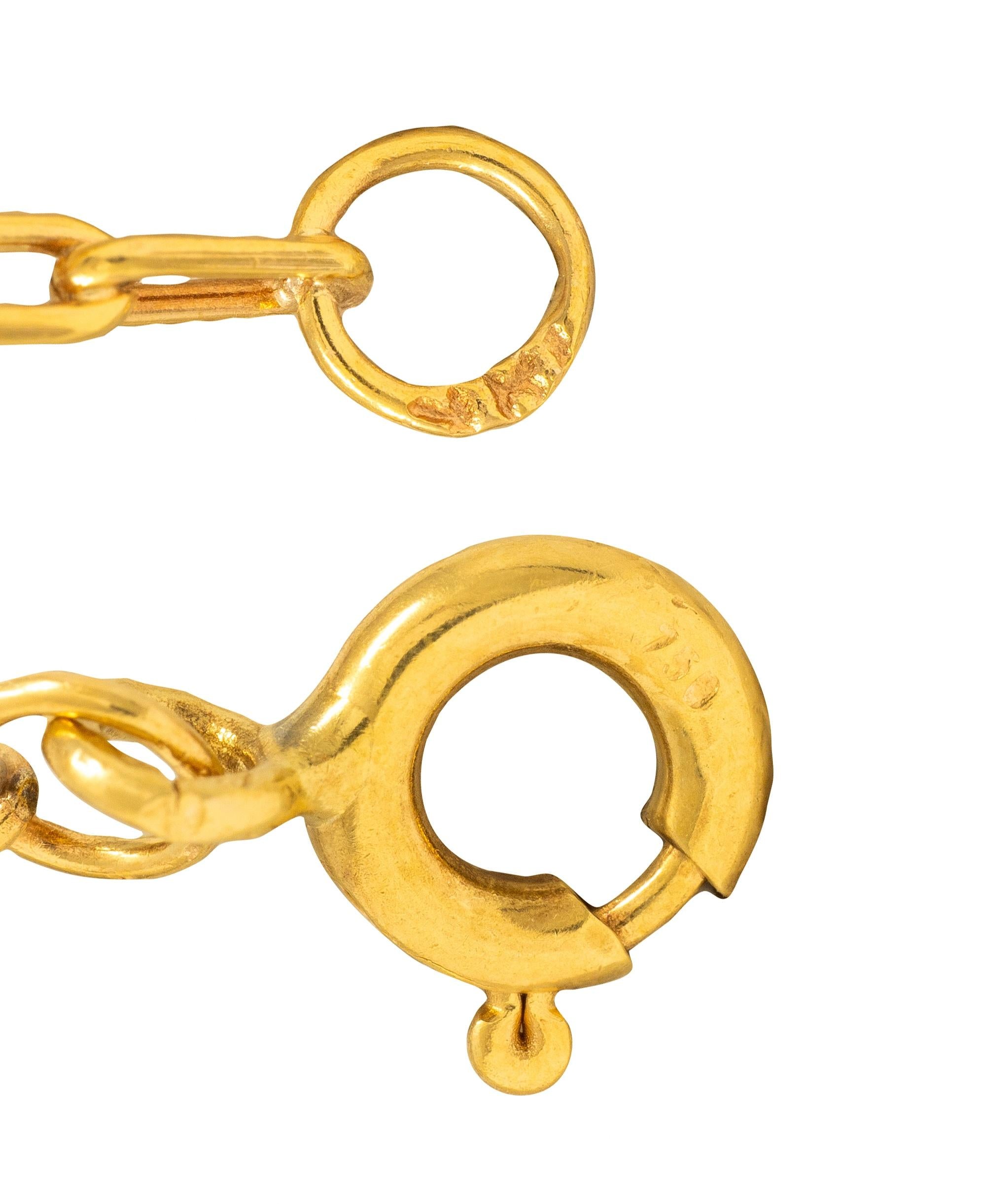 Vintage Yellow Gold 707 Plane Pendant Fringe Airplane Necklace