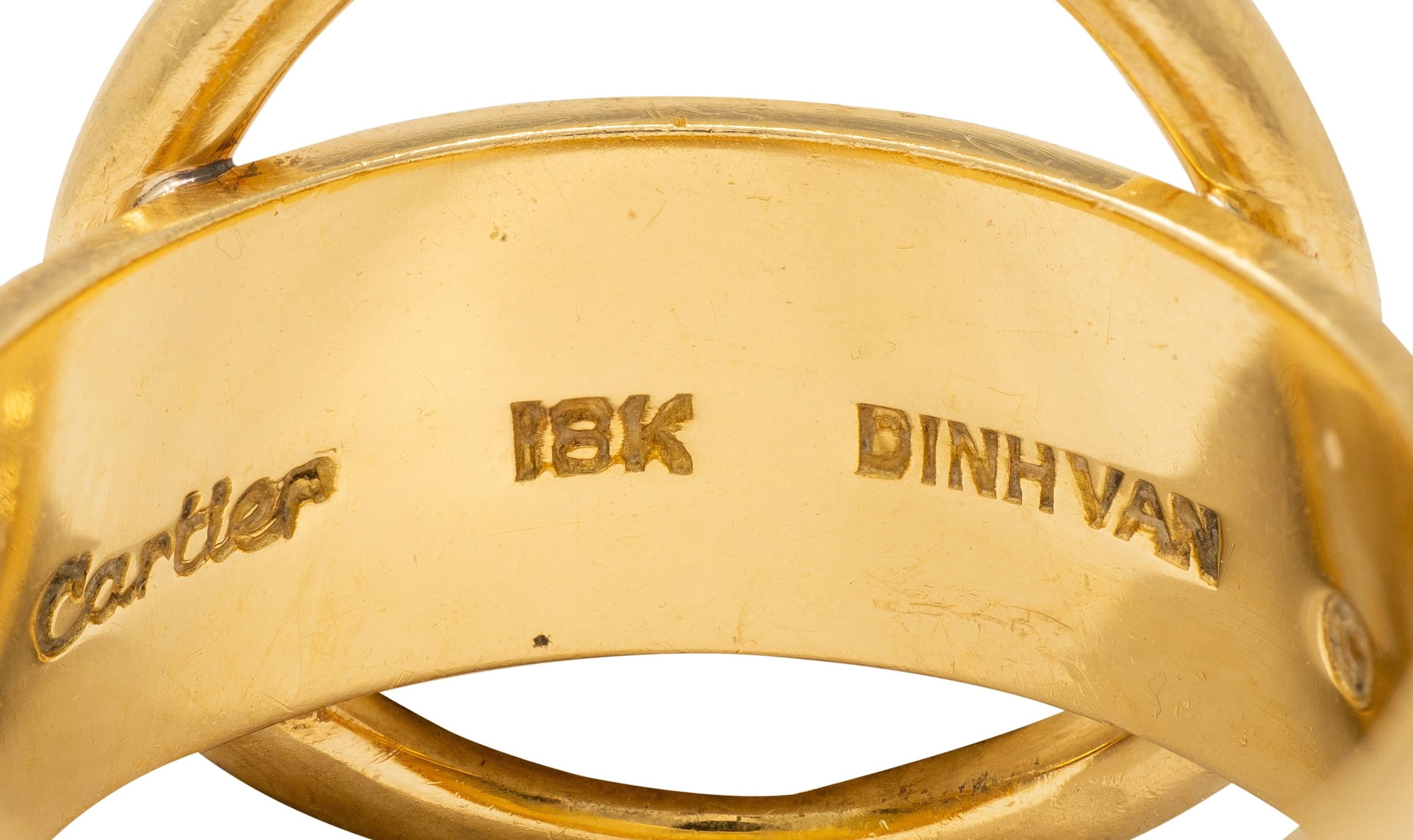 Cartier Dinh Van 1970's 18 Karat Yellow Gold Vintage Circle Band Ring