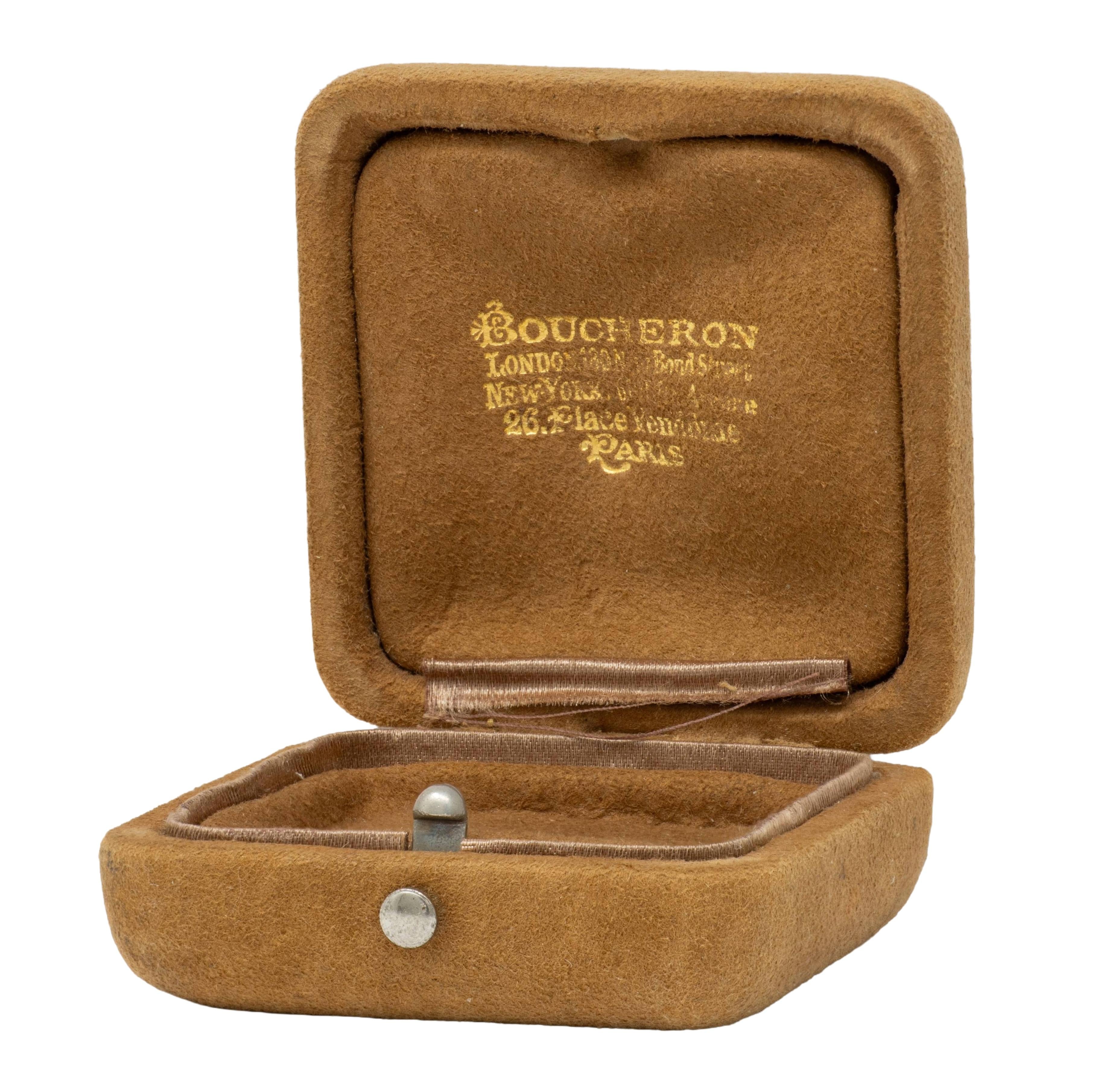 Boucheron Paris 1960s Turquoise Diamond 18K Gold Platinum Vintage Bird Brooch