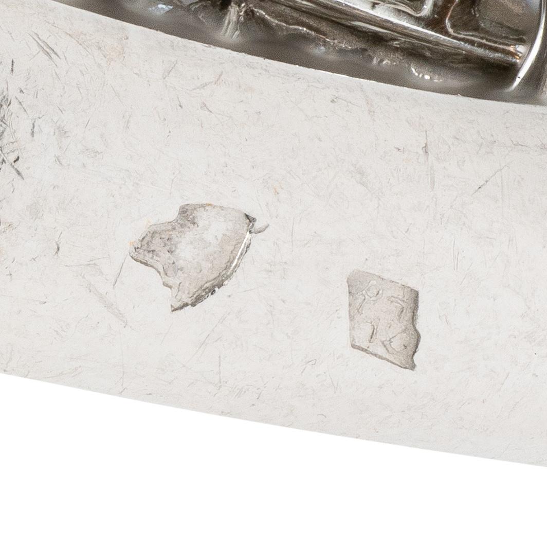 Cartier Paris Art Deco Diamond Platinum Vintage 1930's French Bombé Ring