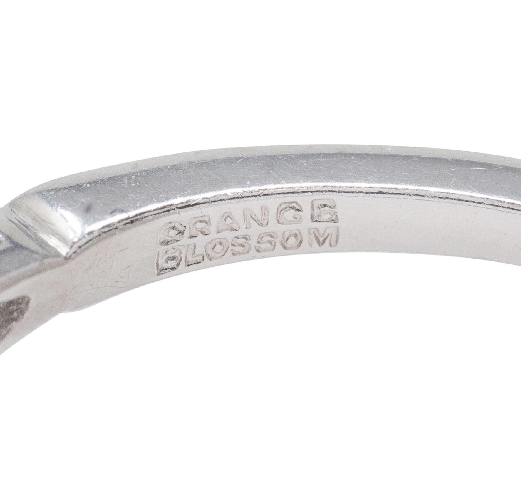 Mid-Century Old European Cut Diamond Platinum Vintage Engagement Ring