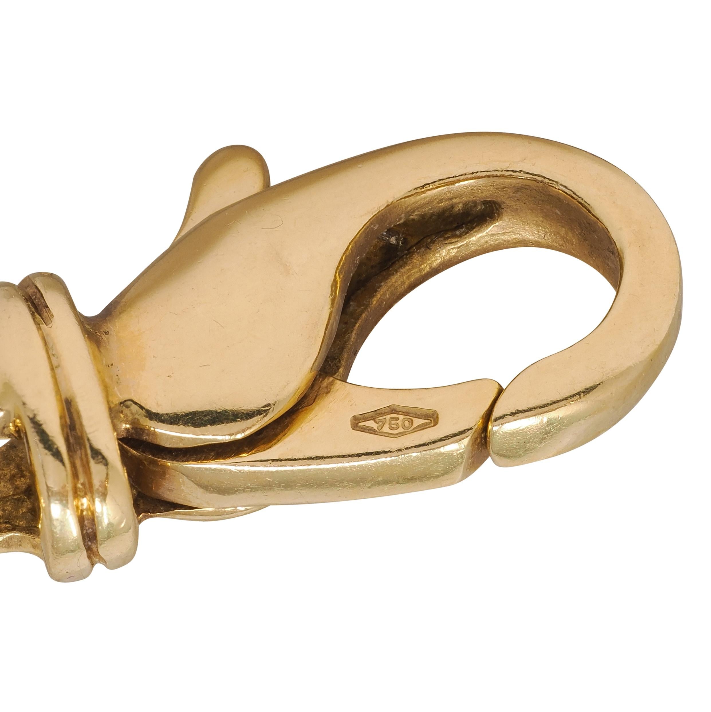 Bulgari 2000's Onyx 18 Karat Yellow Gold Station Necklace