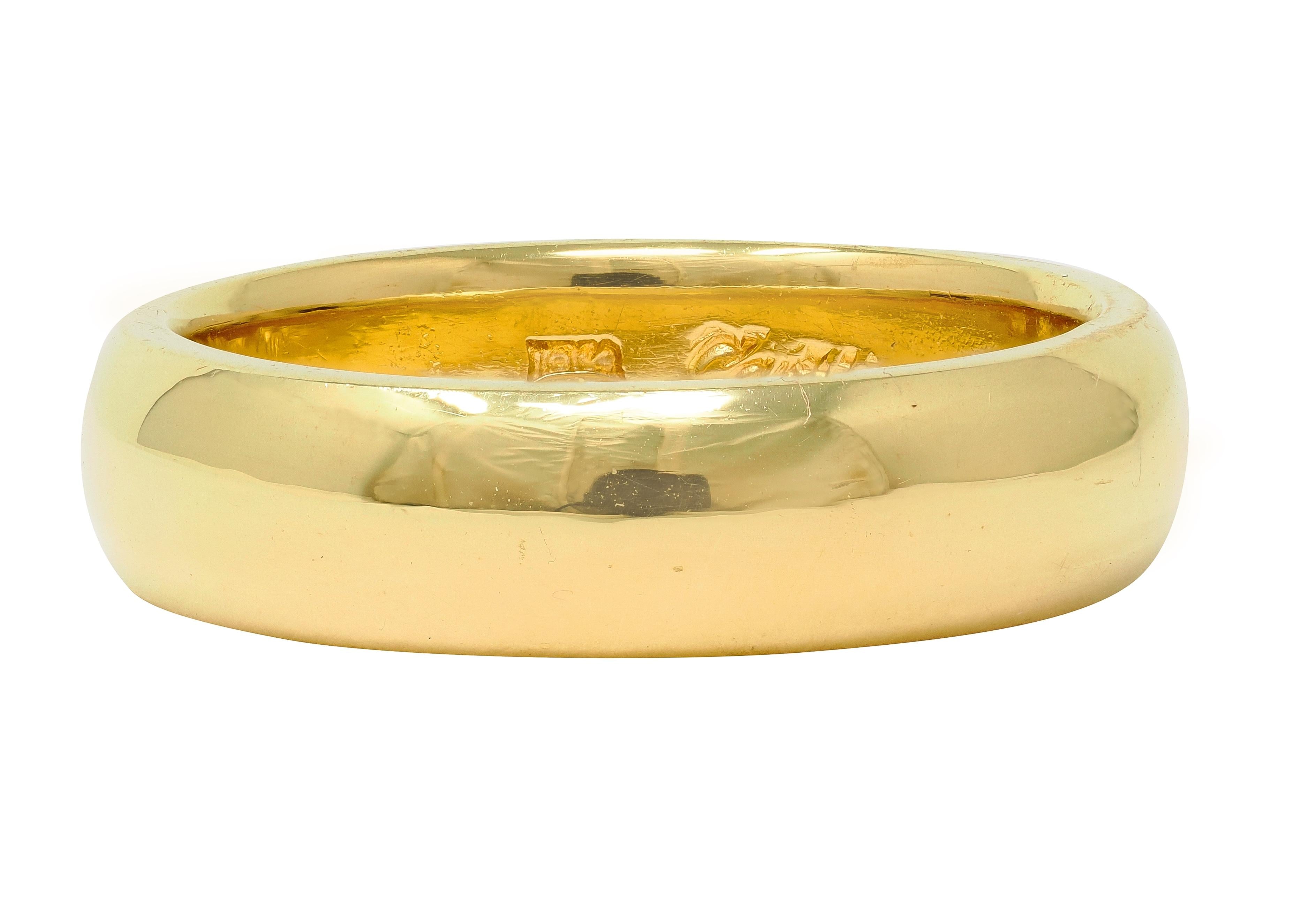 Cartier 1980's 18 Karat Yellow Gold Vintage Unisex Wedding Band Ring