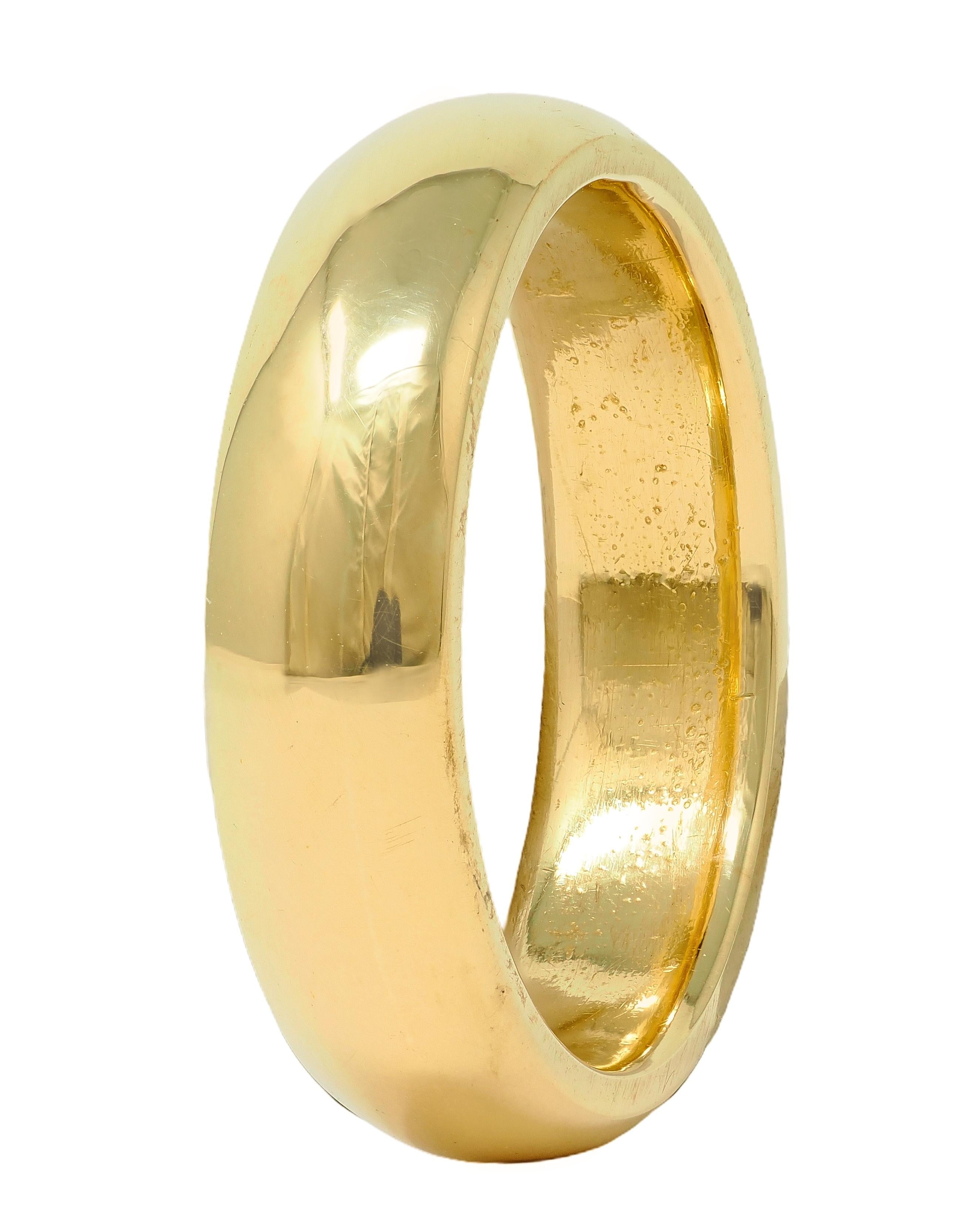 Cartier 1980's 18 Karat Yellow Gold Vintage Unisex Wedding Band Ring