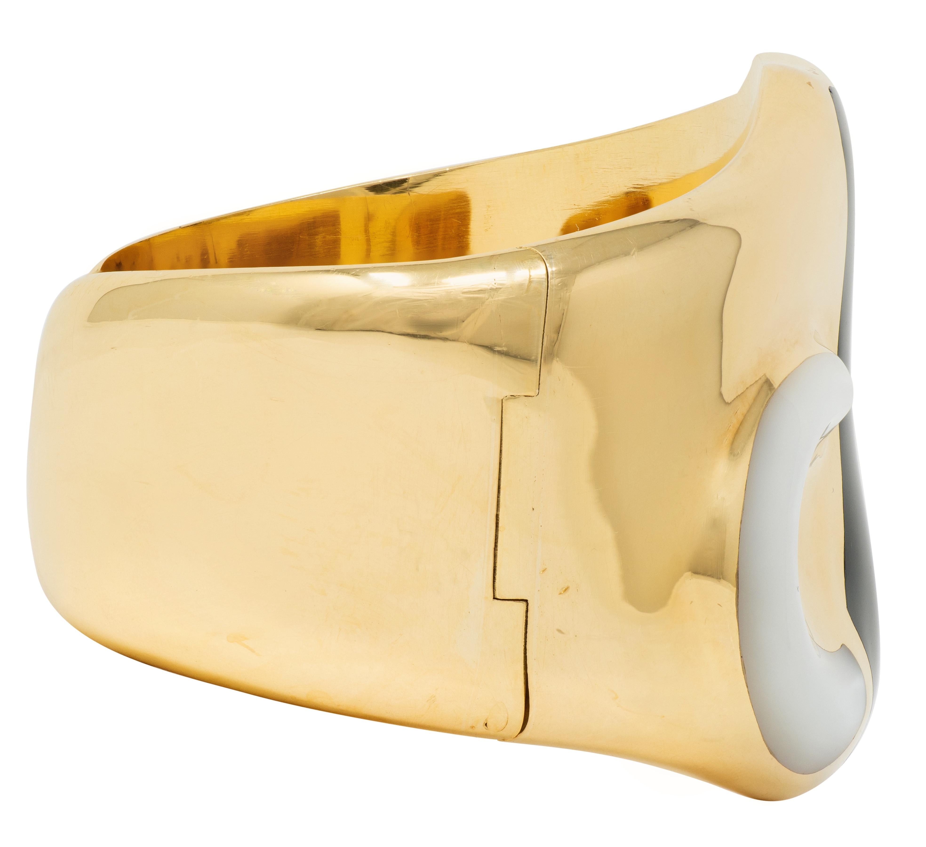 Tiffany & Co. Elsa Peretti 1970's 18K Gold Vintage Taurus Zodiac Cuff Bracelet