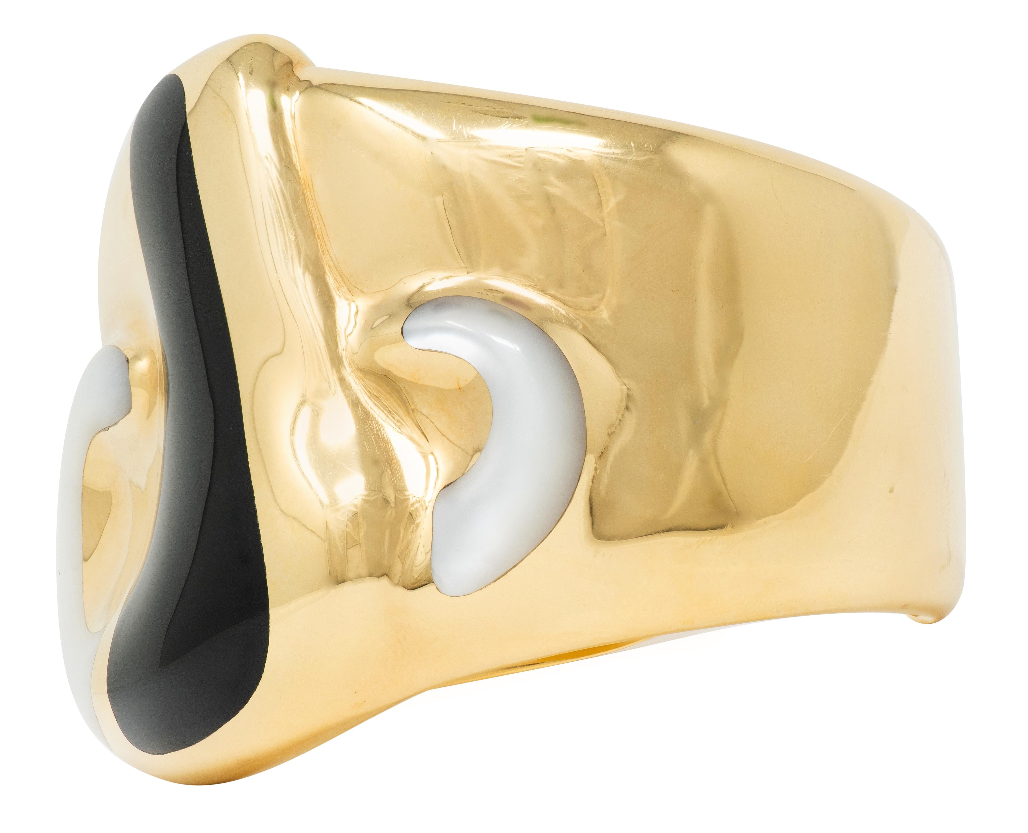 Tiffany & Co. Elsa Peretti 1970's 18K Gold Vintage Taurus Zodiac Cuff Bracelet