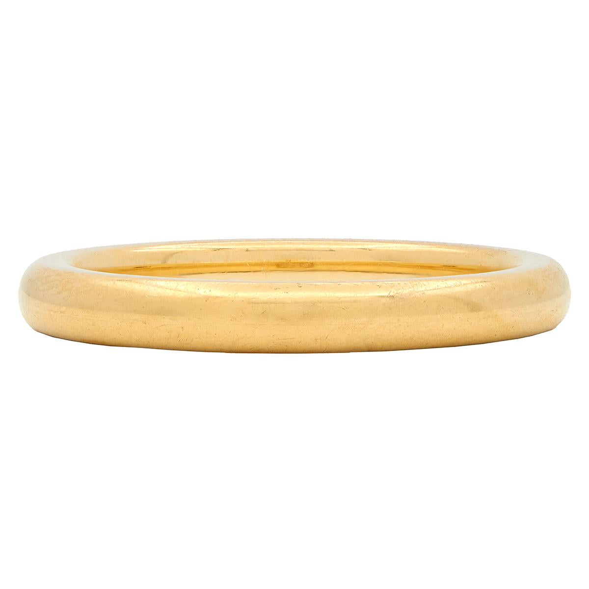 J.R. Wood & Sons Retro 18 Karat Yellow Gold Vintage Wedding Band Ring