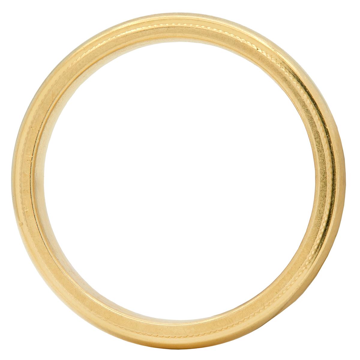 Tiffany & Co. 1990's 18 Karat Yellow Gold Vintage Wedding Band Ring