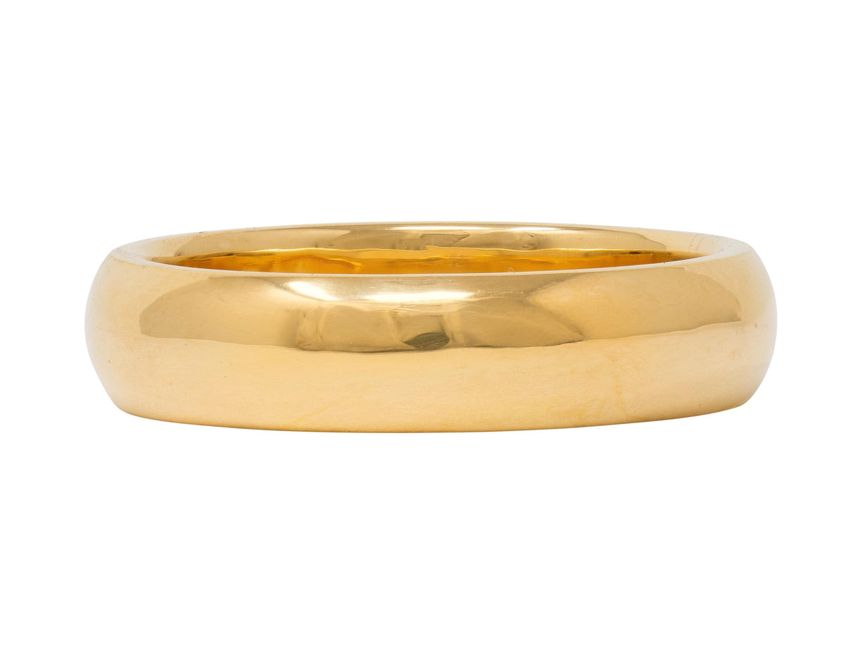 Cartier 1980's 18 Karat Yellow Gold Vintage Unisex Wedding Band Ring