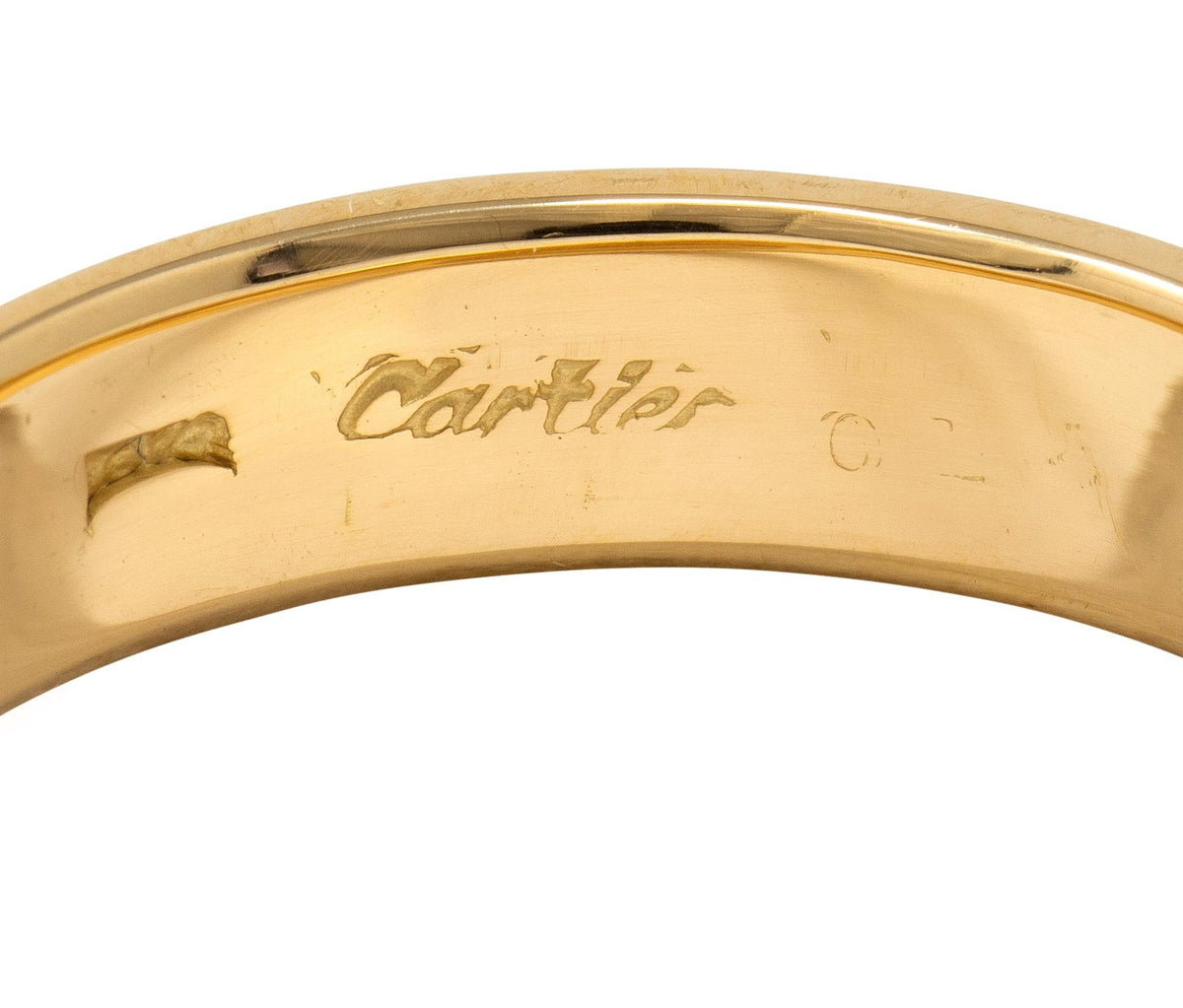 Cartier 1980's 18 Karat Yellow Gold Vintage Unisex Wedding Band Ring