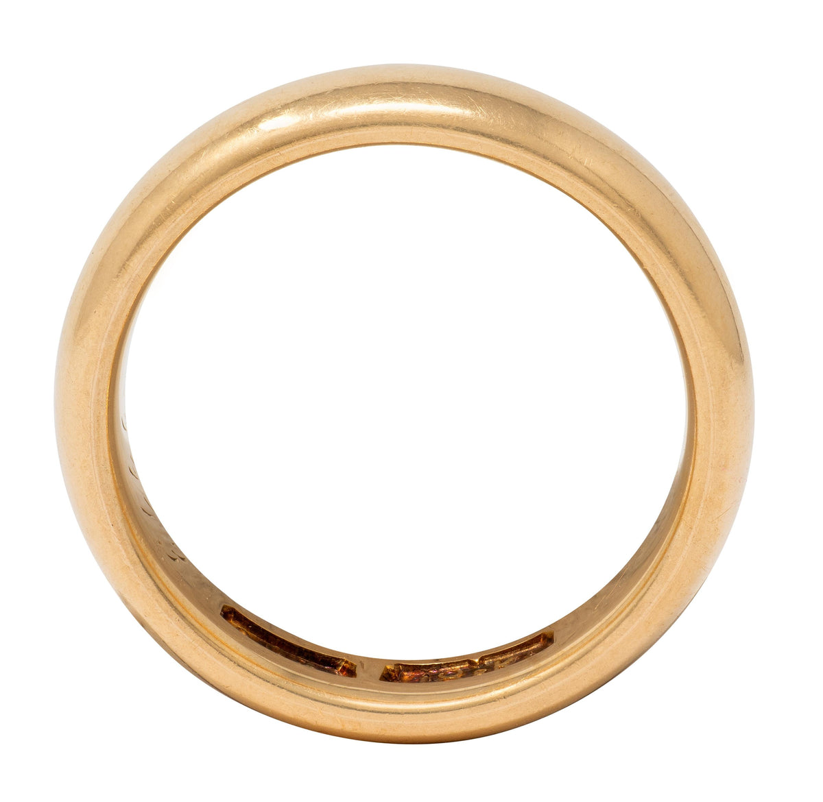 1913 18 Karat Yellow Gold Antique Wedding Band Ring