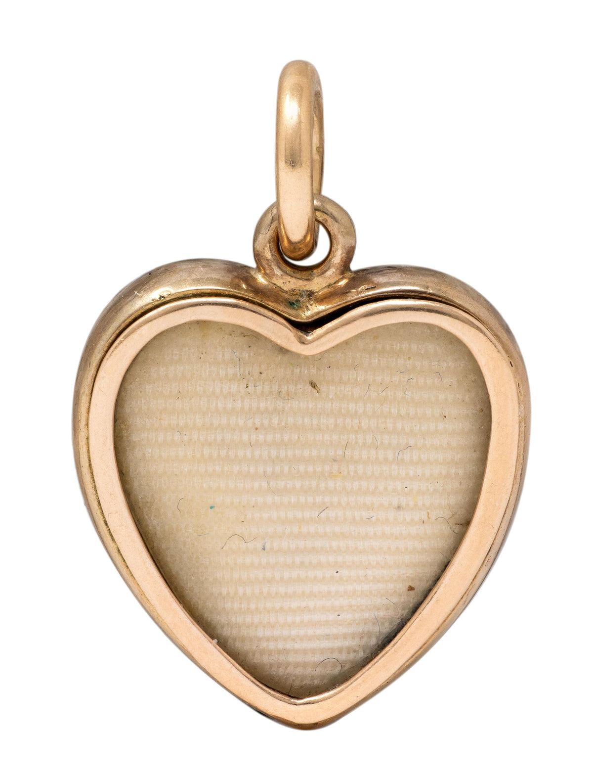 Victorian Diamond Enamel 14 Karat Yellow Gold Antique Heart Locket Pendant