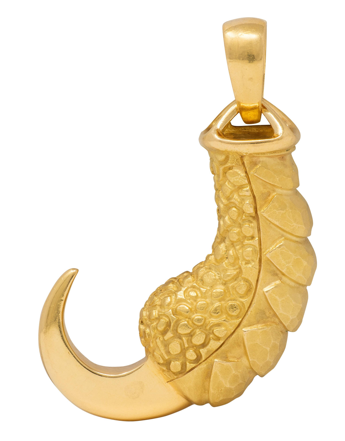 Cartier 1970's 18 Karat Yellow Gold Vintage Eagle's Claw Pendant