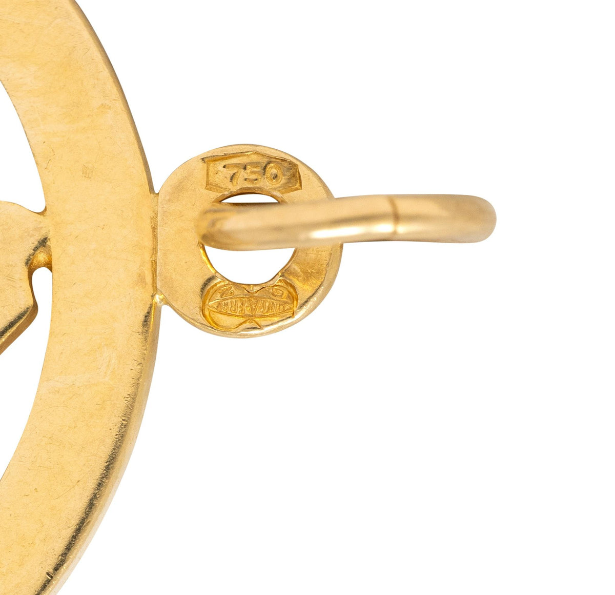 Katz & Ogush Inc. 1970's 18 Karat Yellow Gold Vintage Pisces Zodiac Pendant