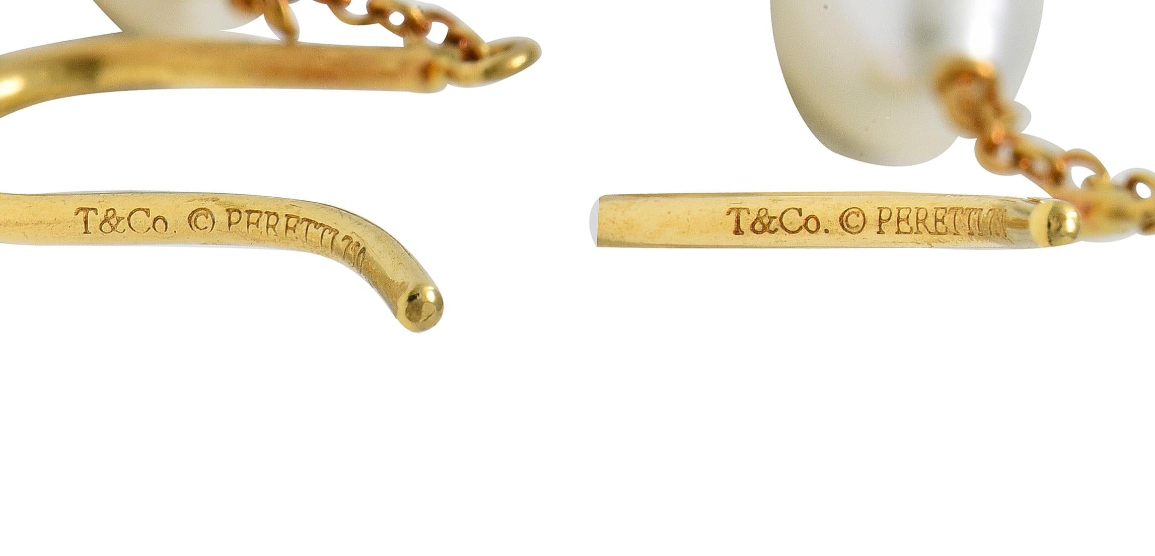 Elsa Peretti Tiffany & Co. Pearl 18K Pearls-By-The-Yard Drop Earrings