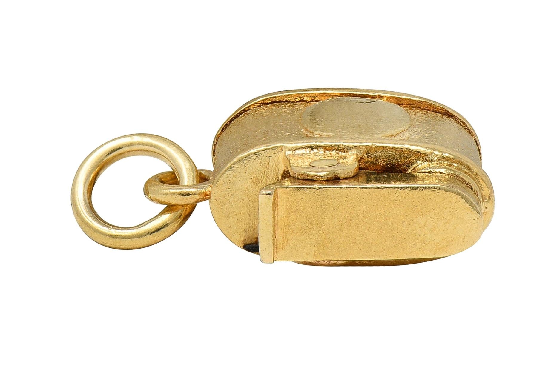 Retro 14 Karat Yellow Gold Vintage Lighter Pendant Charm