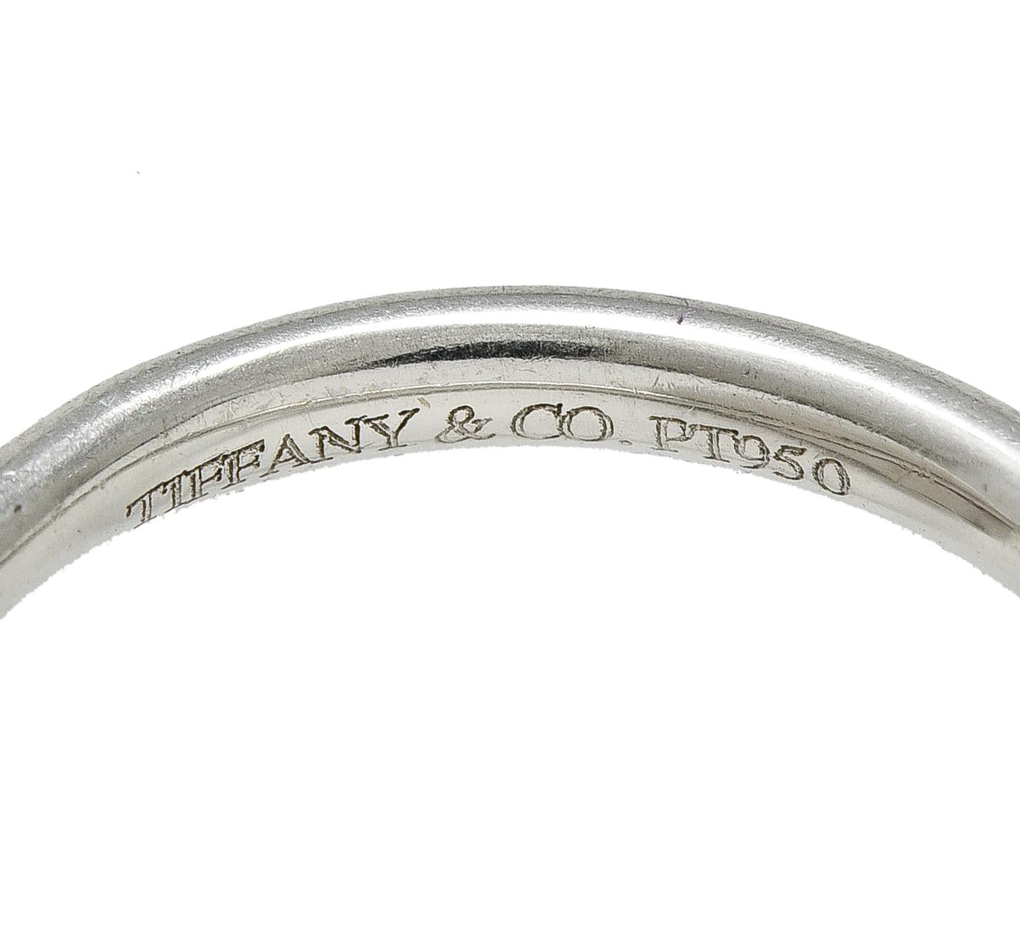 Elsa Peretti Tiffany & Co. Diamond Platinum Vintage Contour Wedding Band Ring
