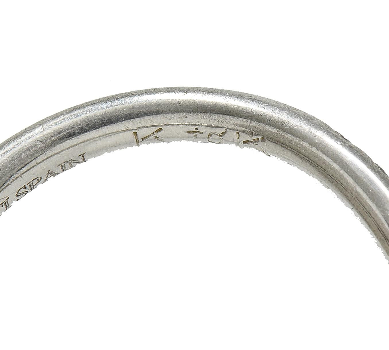 Elsa Peretti Tiffany & Co. Diamond Platinum Vintage Contour Wedding Band Ring