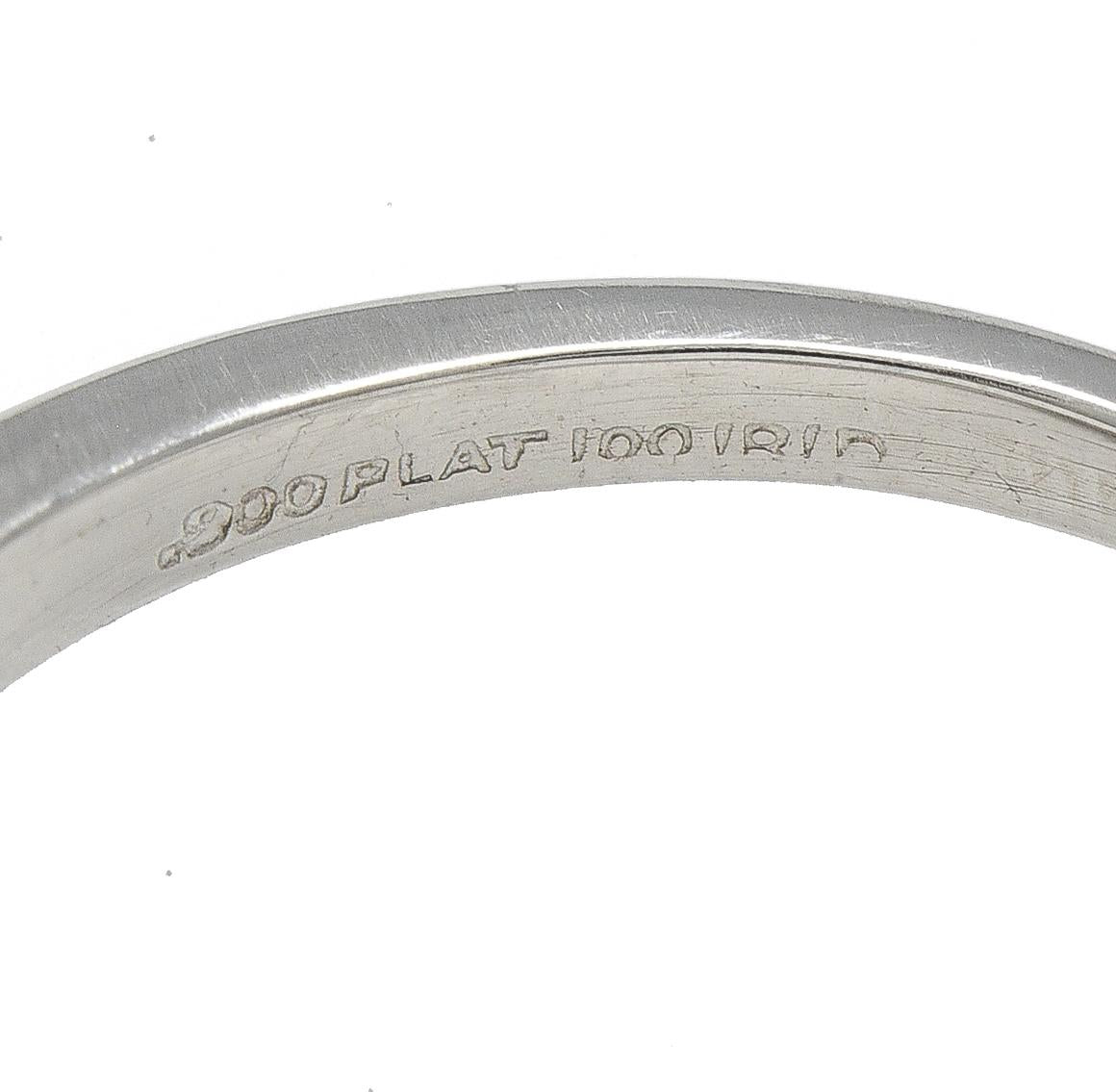 Mid-Century 1.63 CTW Old Mine Cut Diamond Platinum Engagement Ring GIA