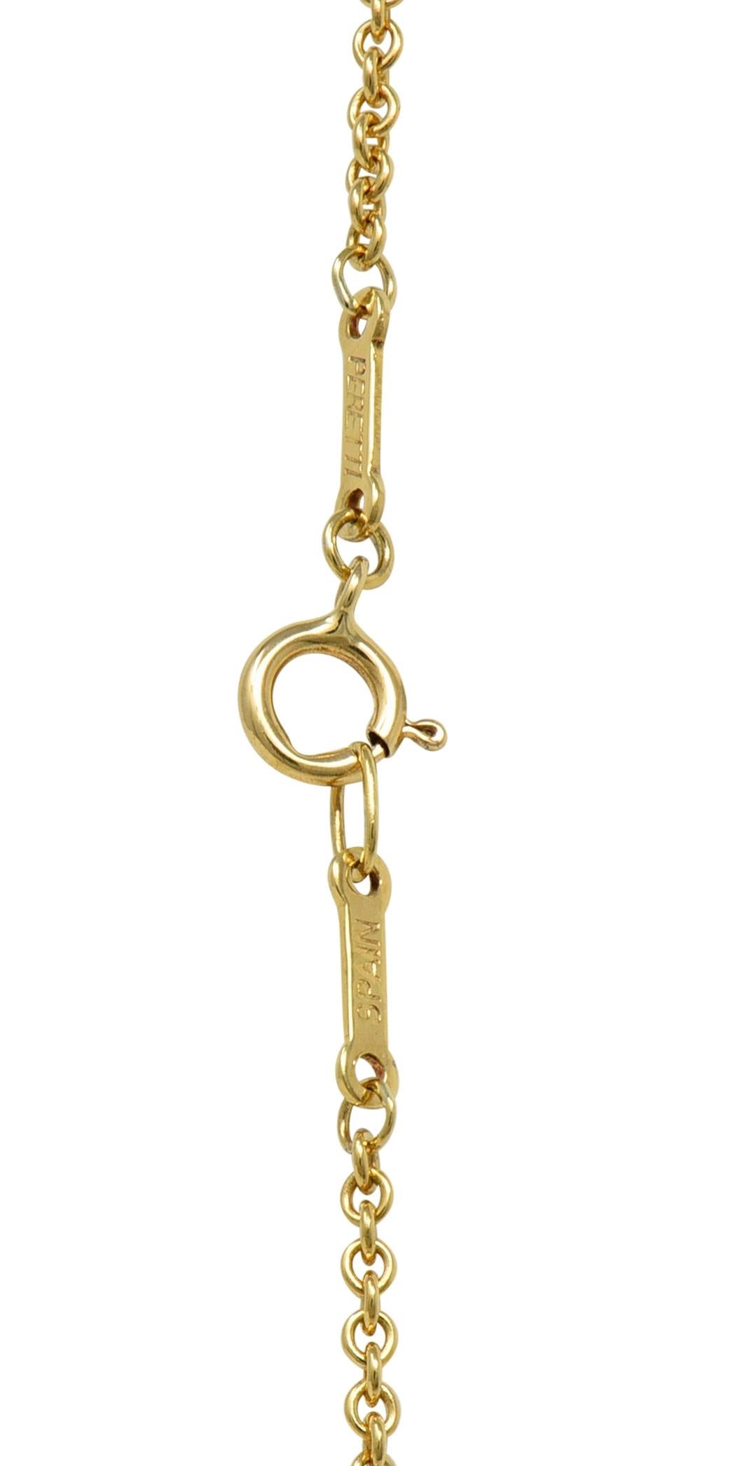 Paloma Picasso Tiffany & Co. 18K Gold Vintage Graffiti Moon Pendant Necklace