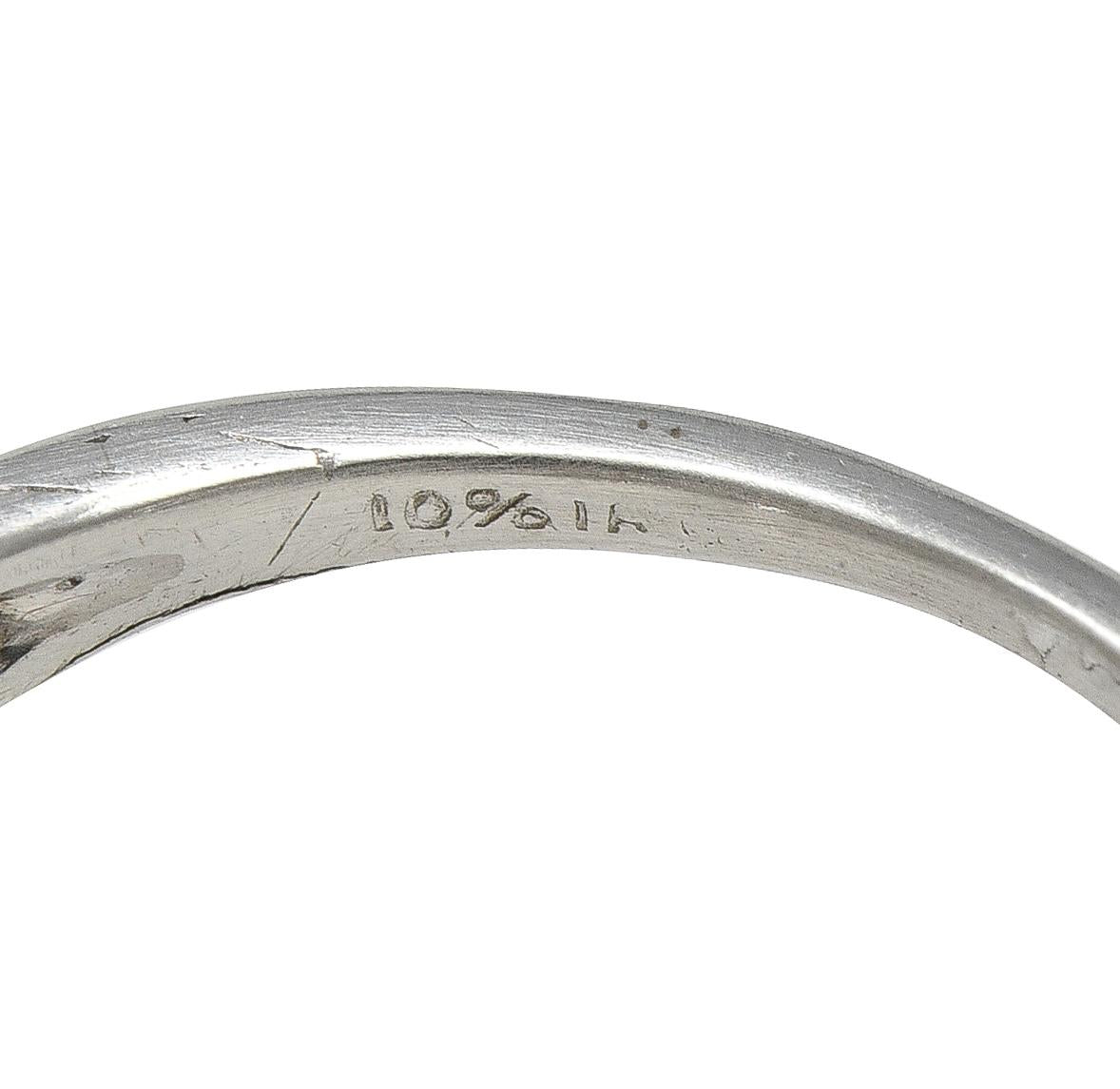 Art Deco Lambert Brothers European Diamond Platinum Vintage Bombé Dinner Ring