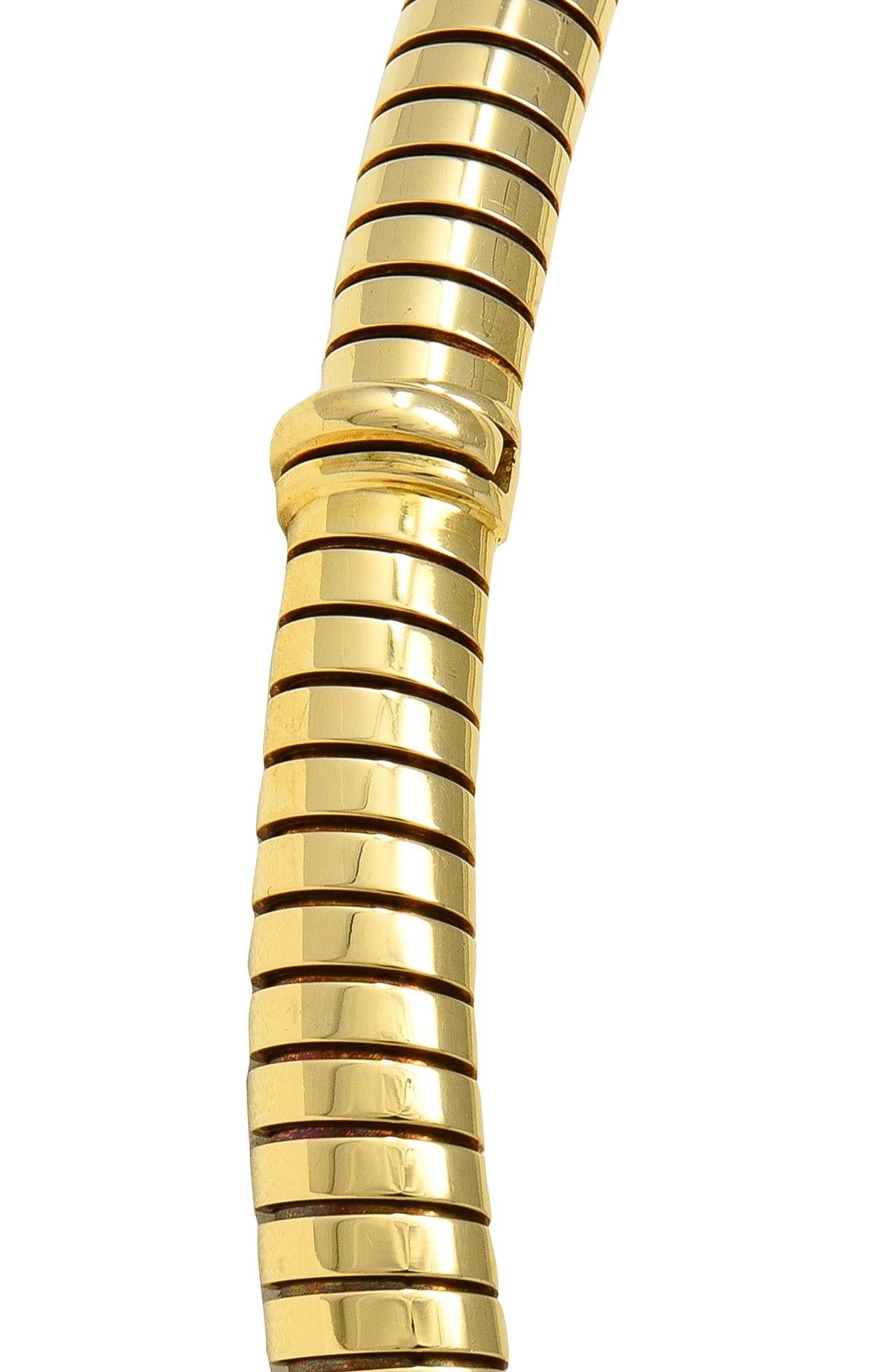 Bulgari 1980's 18K Gold Vintage Ancient Carthage Coin Monete Tubogas Necklace