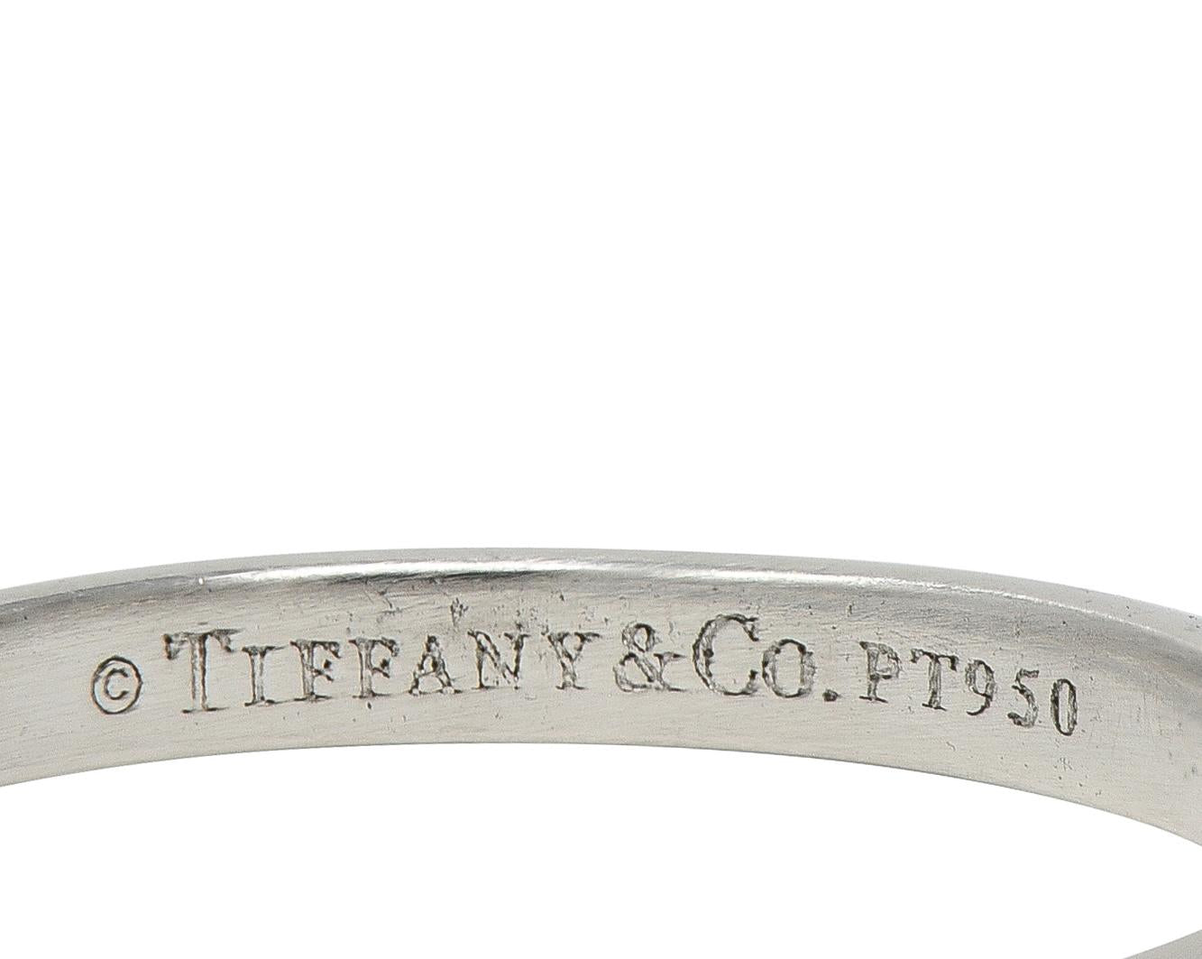 2000's Tiffany & Co. 0.53 CTW Princess Cut Diamond Platinum Engagement Ring