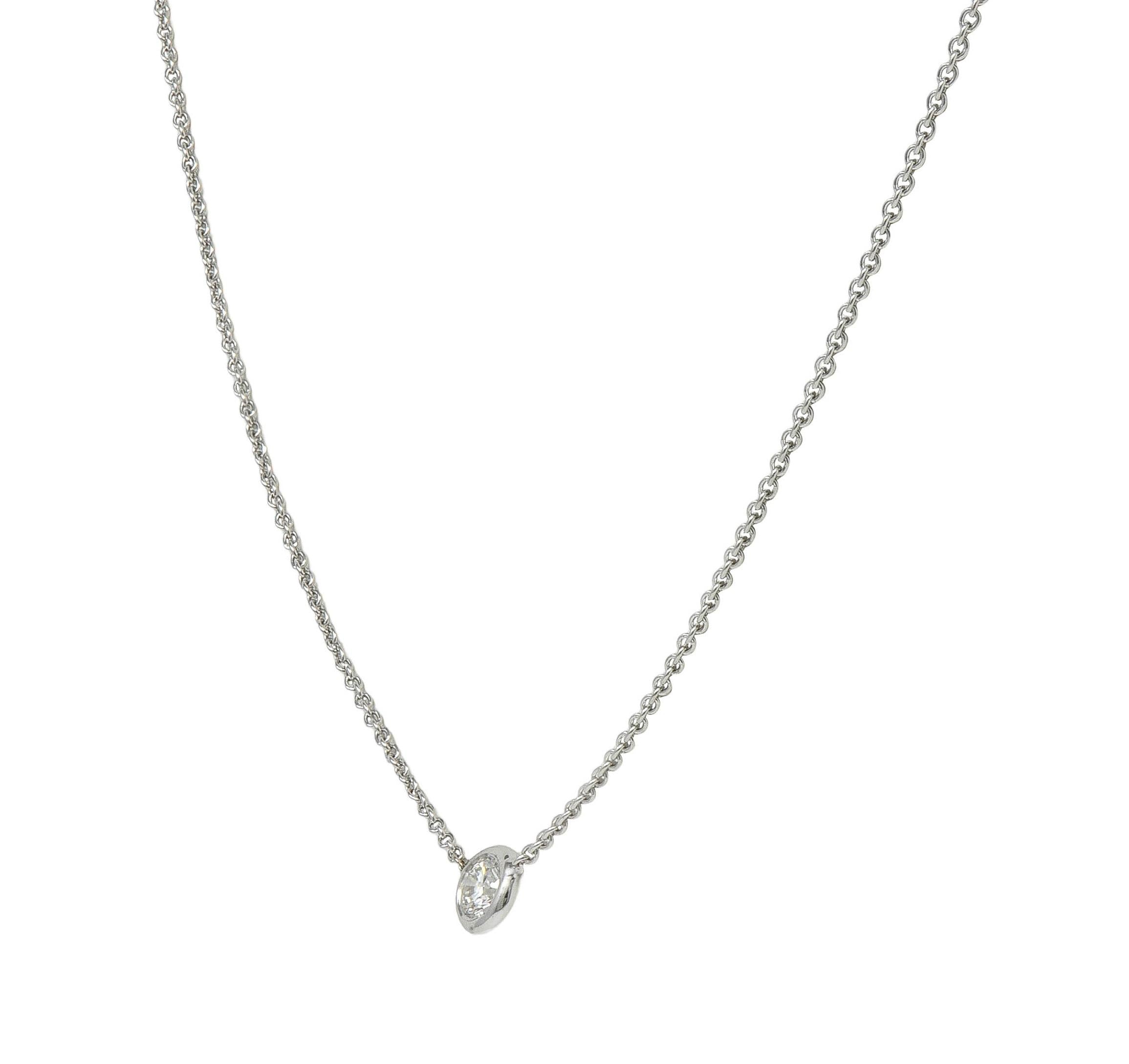 Roberto Coin 2000's Diamond Ruby 18 Karat Gold Diamonds By The Inch Necklace