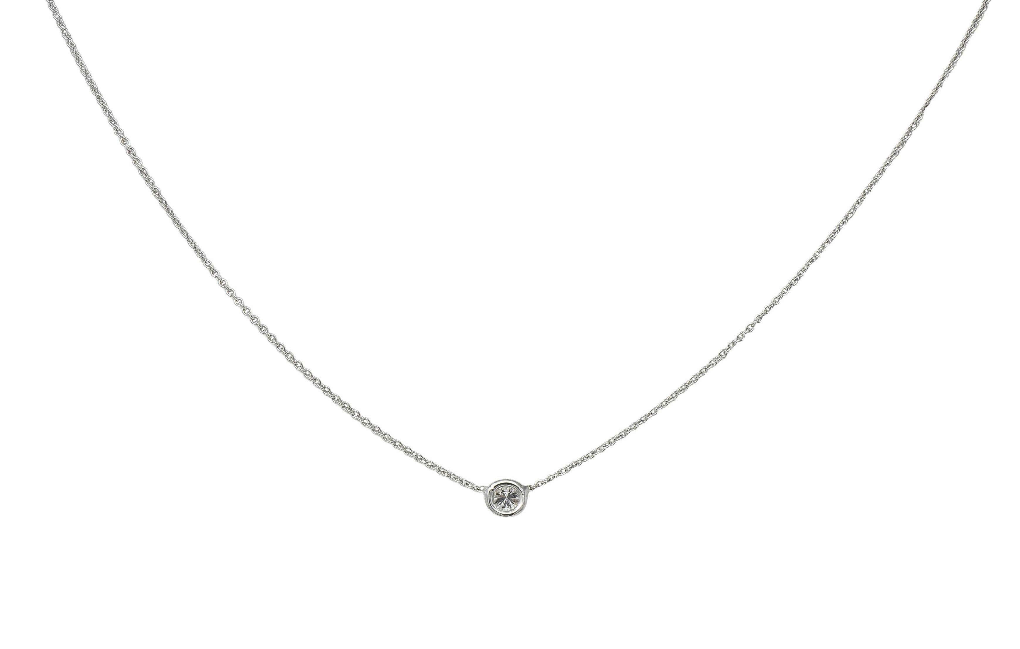 Roberto Coin 2000's Diamond Ruby 18 Karat Gold Diamonds By The Inch Necklace