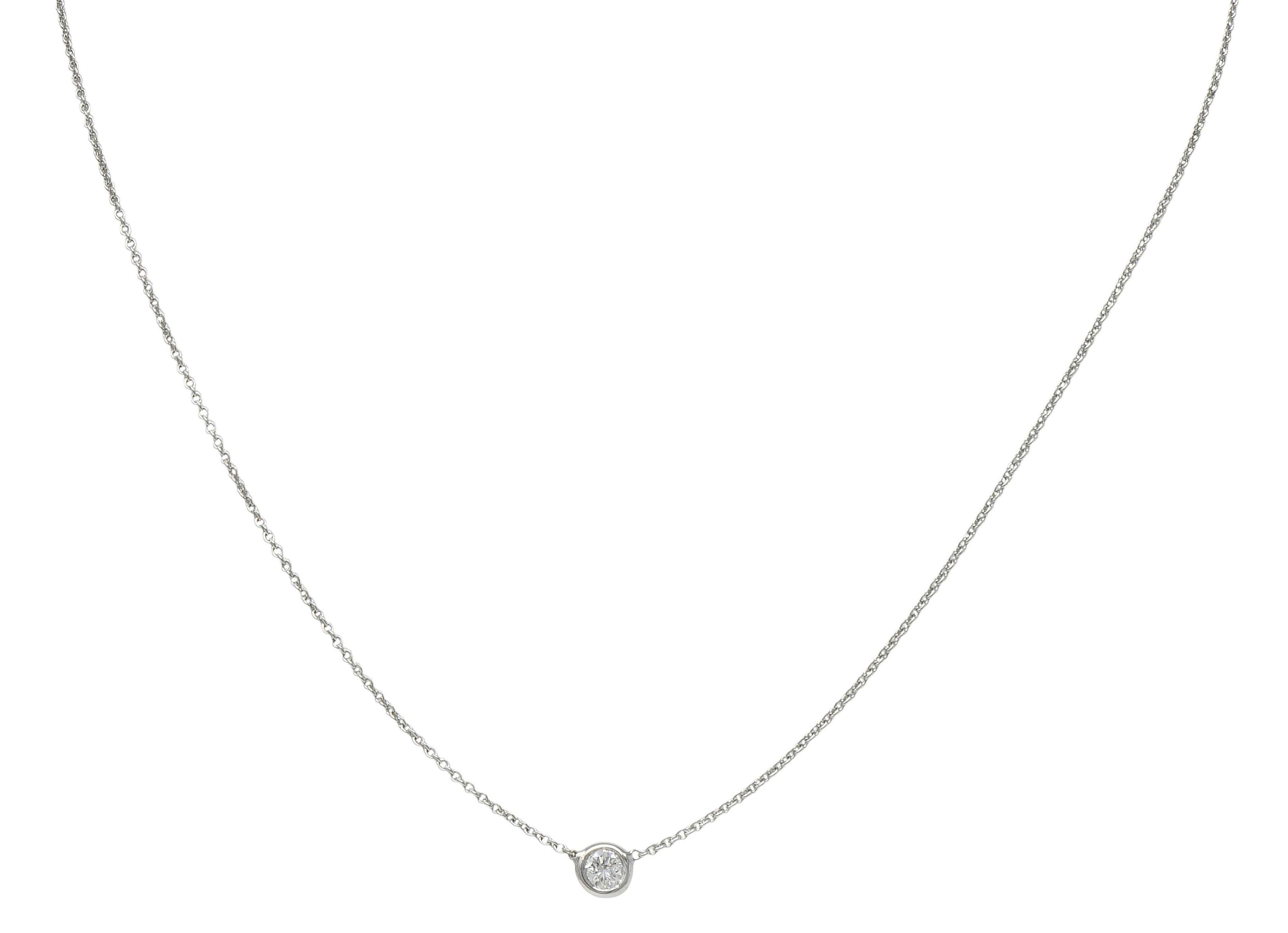 Roberto Coin 2000's Diamond Ruby 18 Karat Gold Diamonds By The Inch Necklace