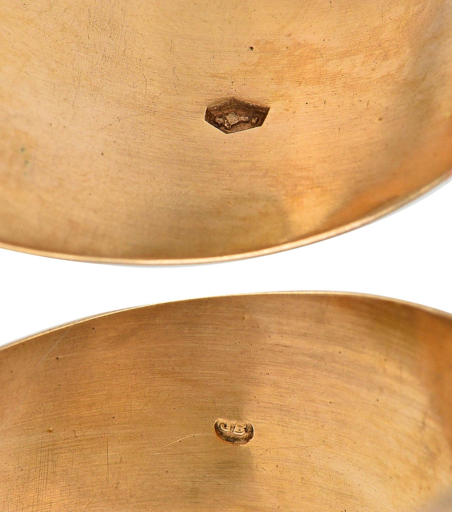 Victorian Moonstone Intaglio 14 Karat Yellow Gold Antique Belcher Unisex Ring