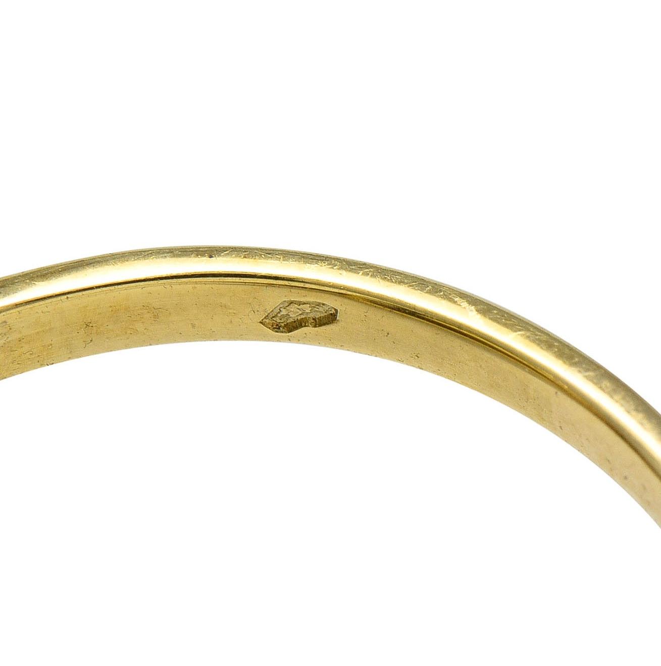 Art Deco 11.55 Citrine 14 Karat Two-Tone Gold Antique Grapevine Cocktail Ring