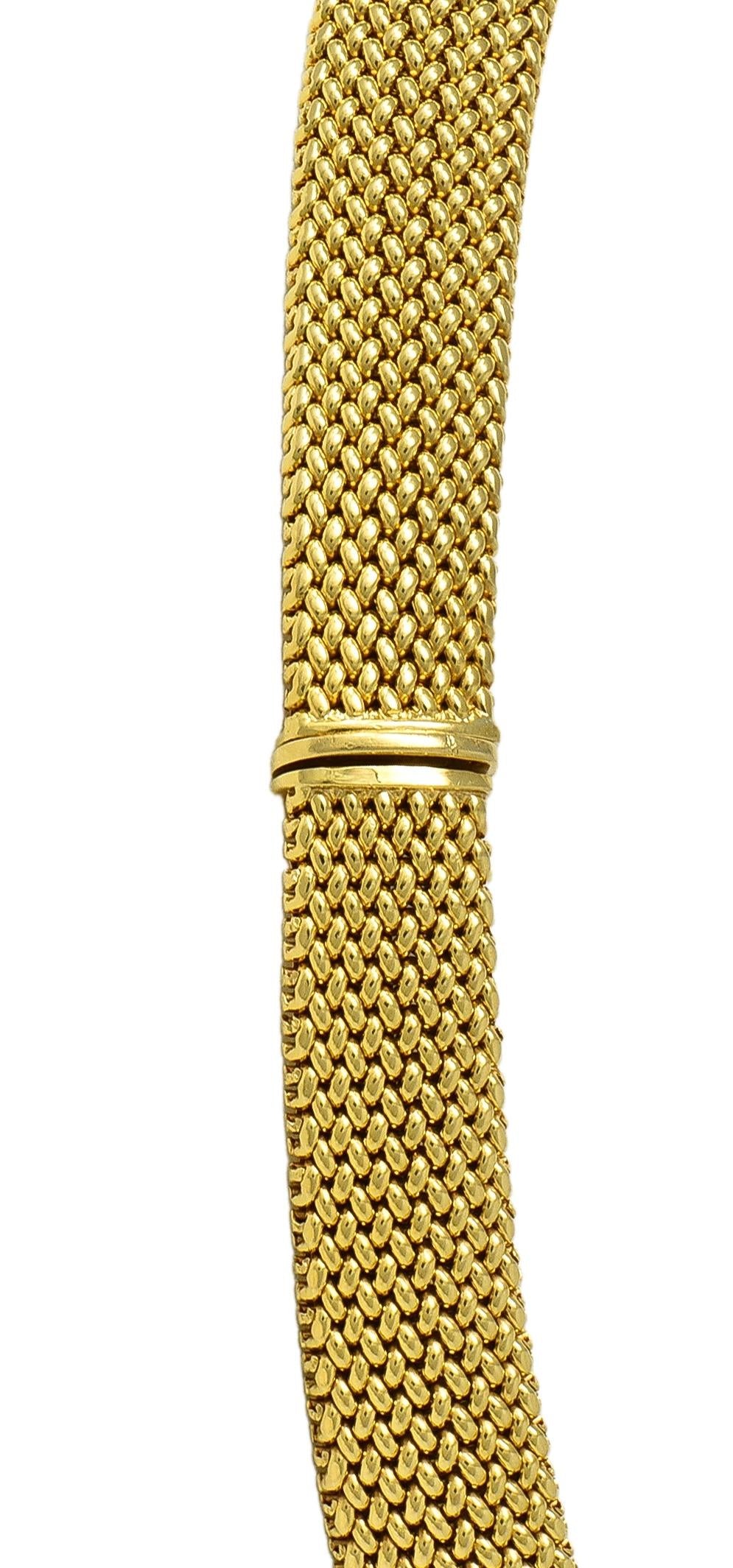 Tiffany & Co. 2000's 18 Karat Yellow Gold Vintage Somerset Woven Collar Necklace