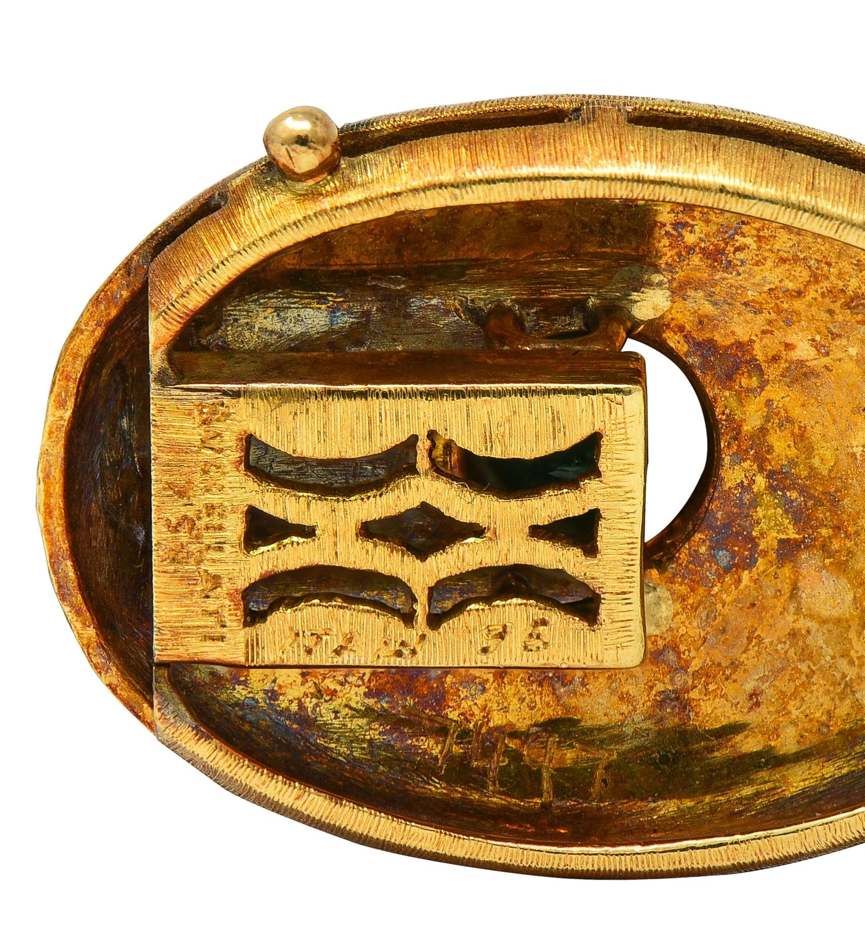 Buccellati 1976 Jade Emerald 18 Karat Yellow Gold Vintage Beaded Strand Necklace