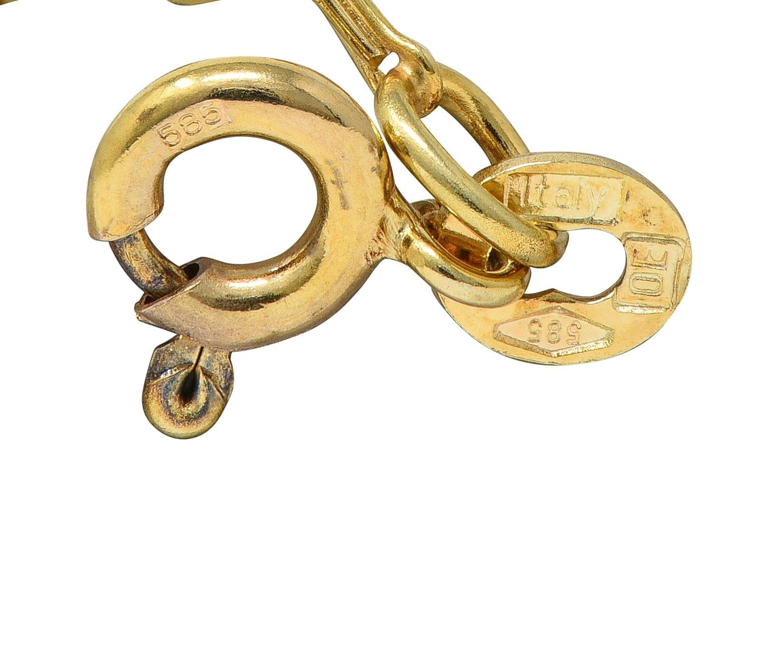 Victorian 3.00 CTW Diamond 14 Karat Gold Antique Grape Brooch Pendant Necklace