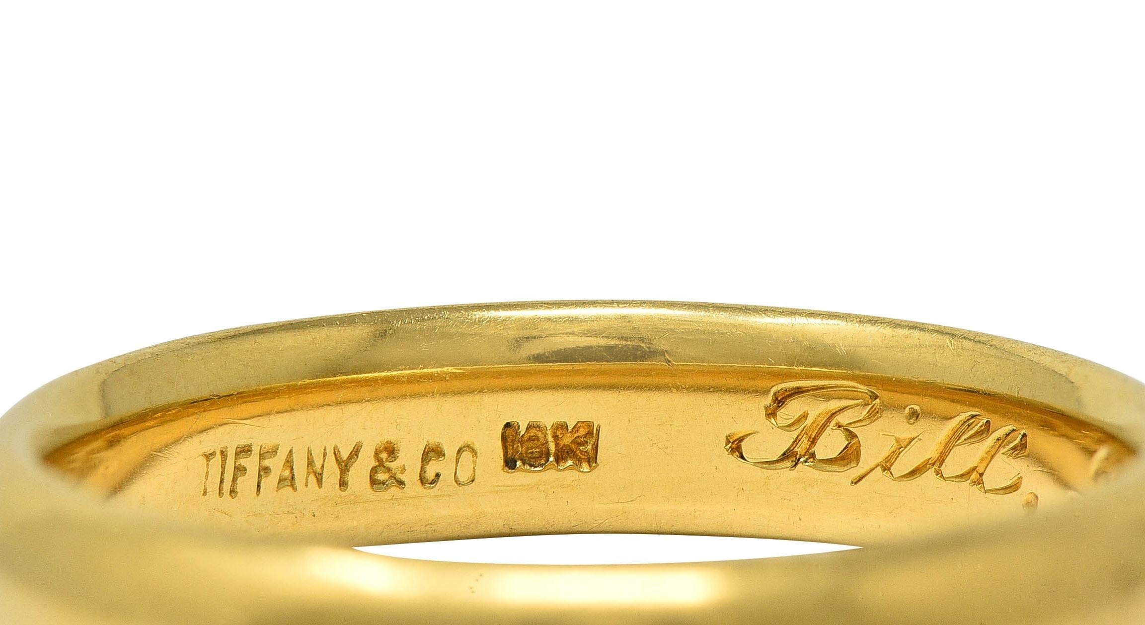 Tiffany & Co. 1983 18 Karat Yellow Gold Vintage Forever Unisex Wedding Band Ring