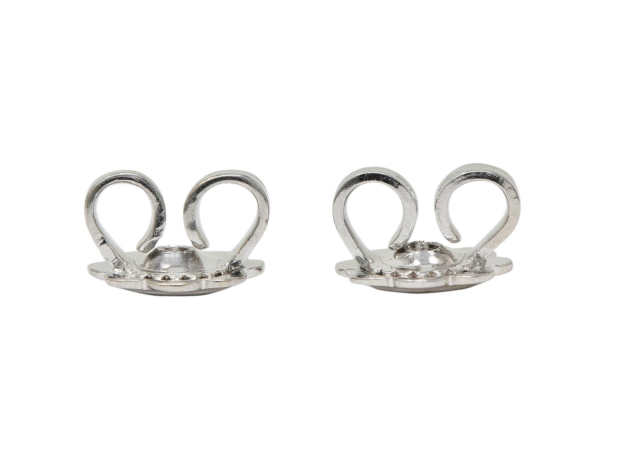 Contemporary 1.50 CTW Diamond 18 Karat White Gold Chandelier Earrings