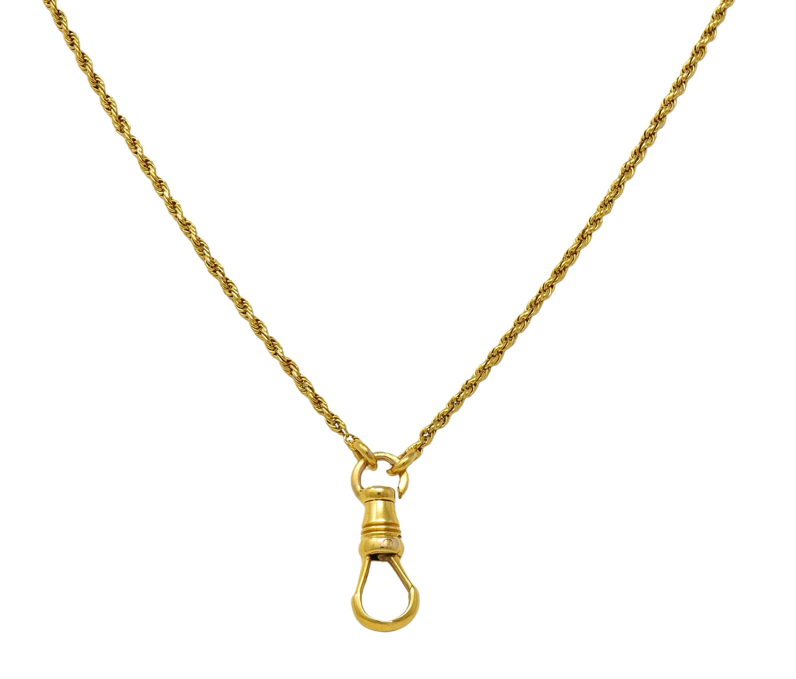 Carter Gough Victorian Pearl Enamel 14K Yellow Gold Antique Station Necklace